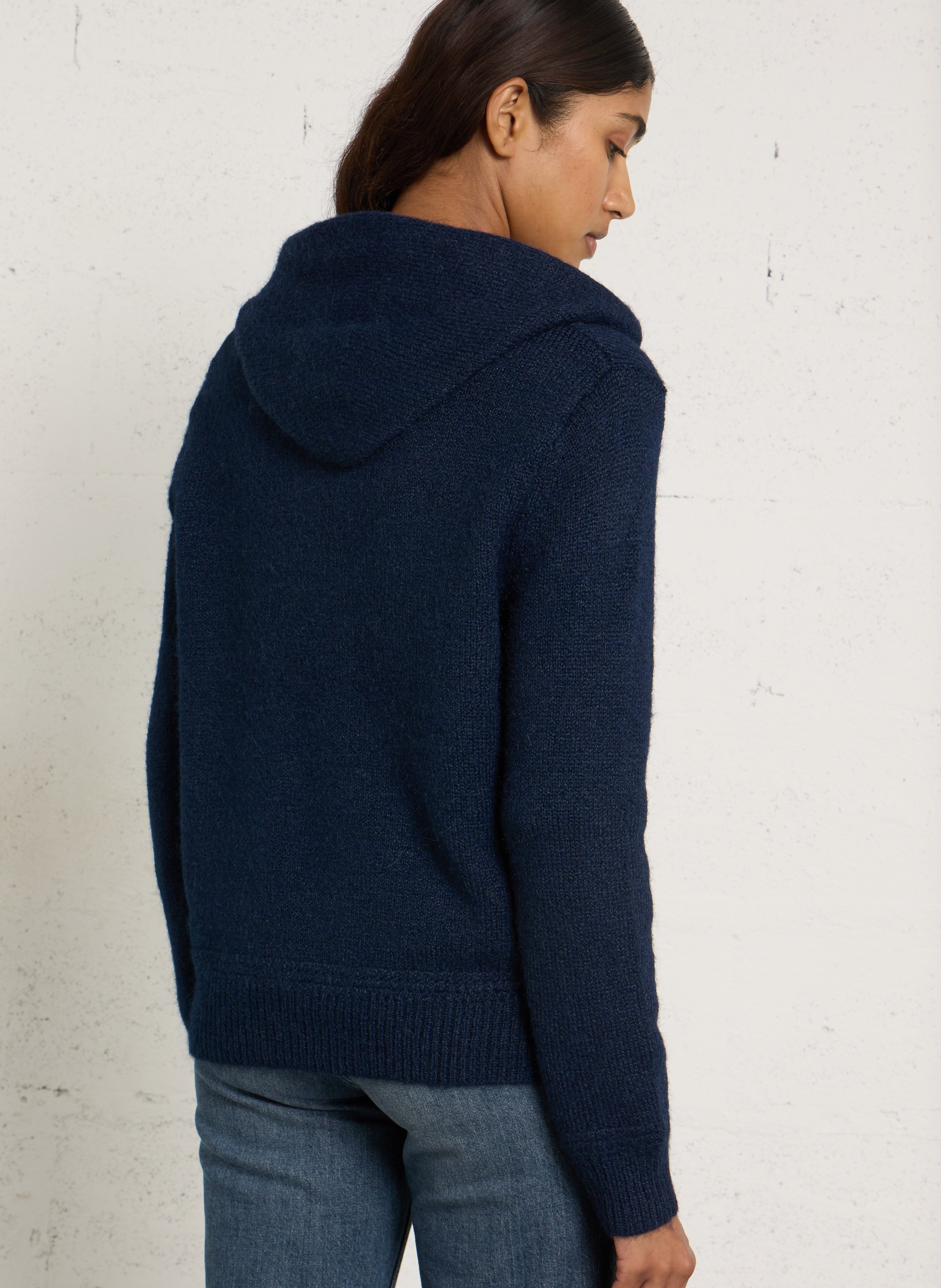 Hooded cardigan LA PETITE ETOILE Blue