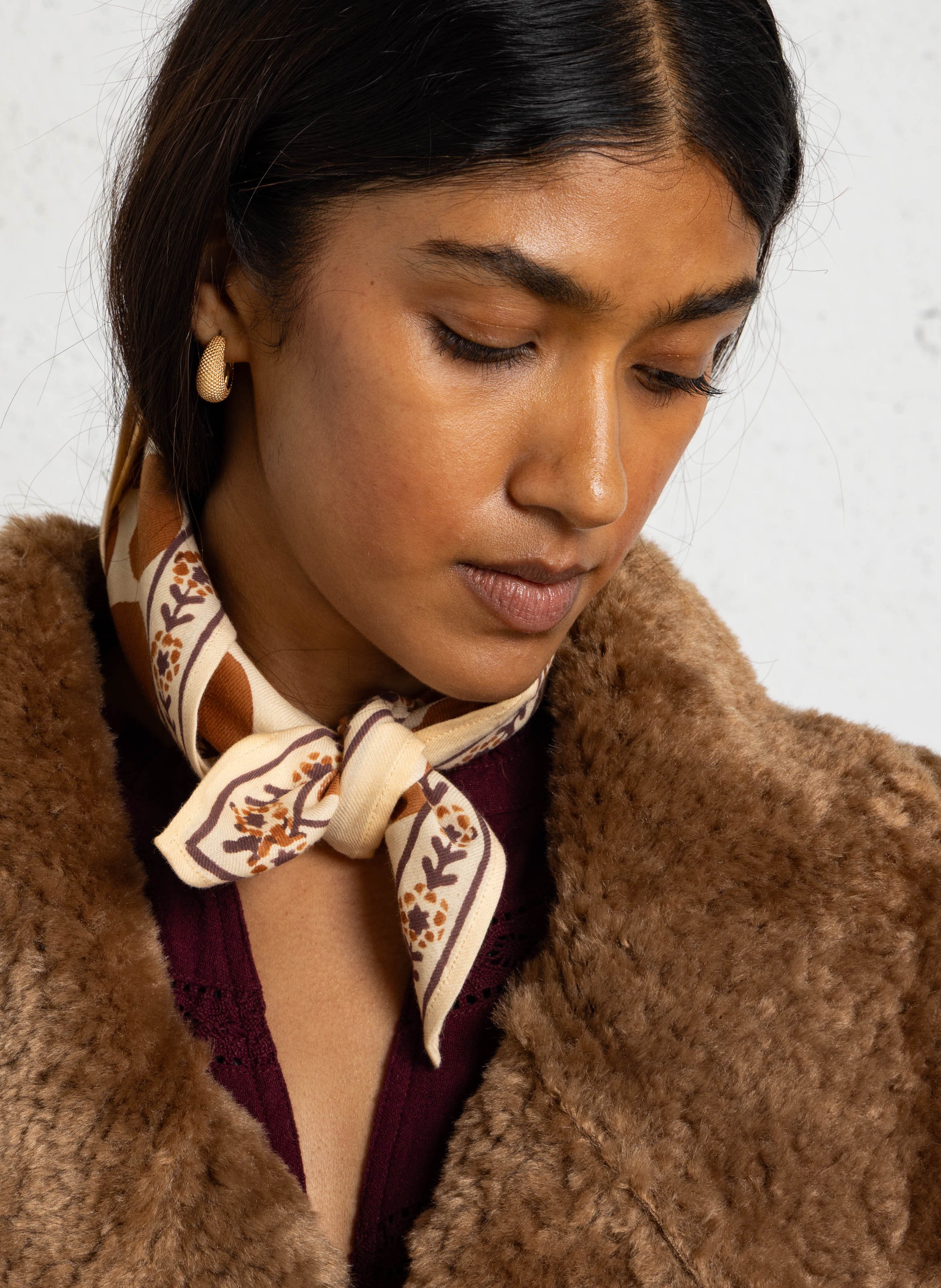 Katoenen foulard APACHES COLLECTIONS Beige