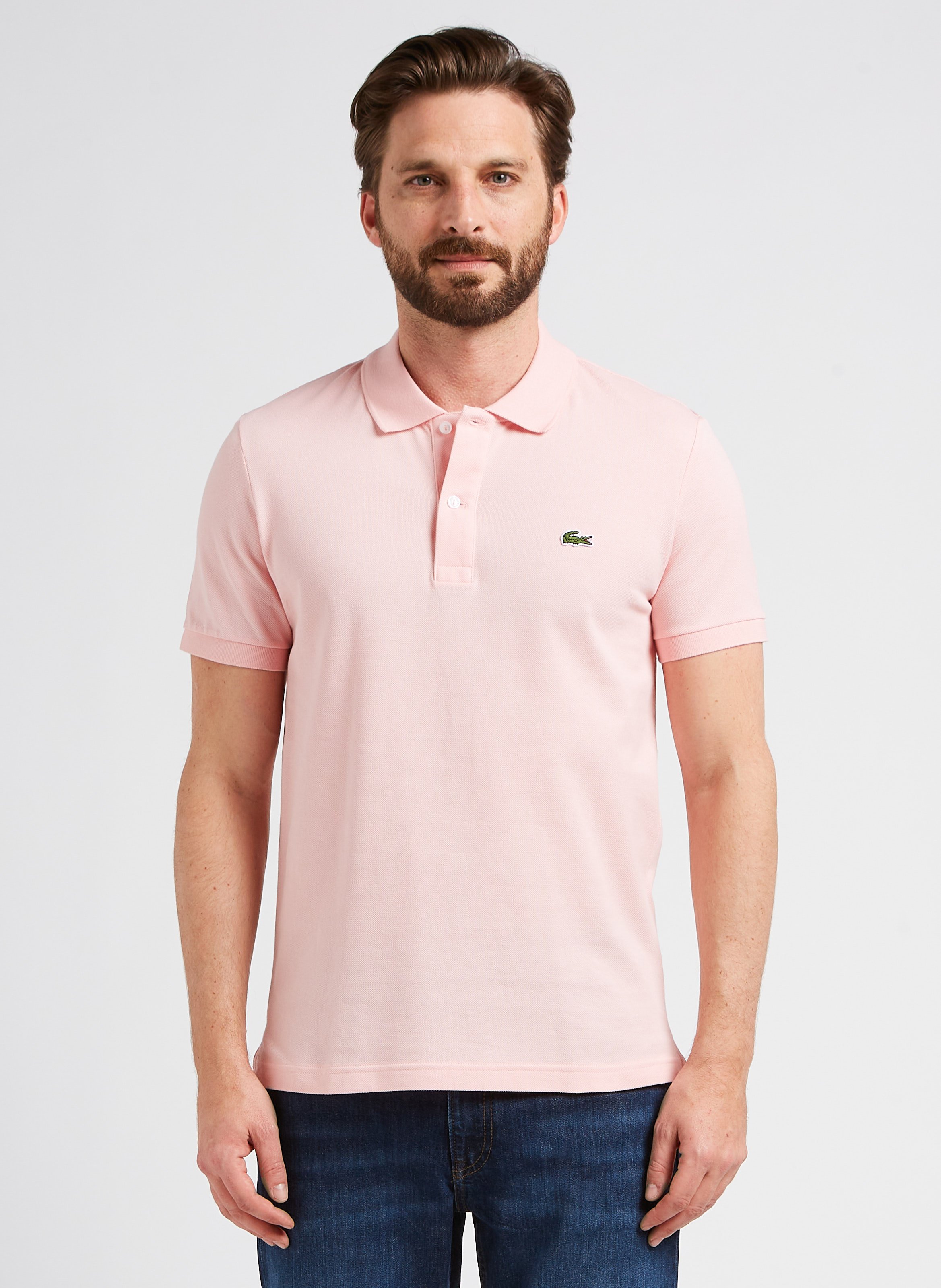 lacoste polo rosa