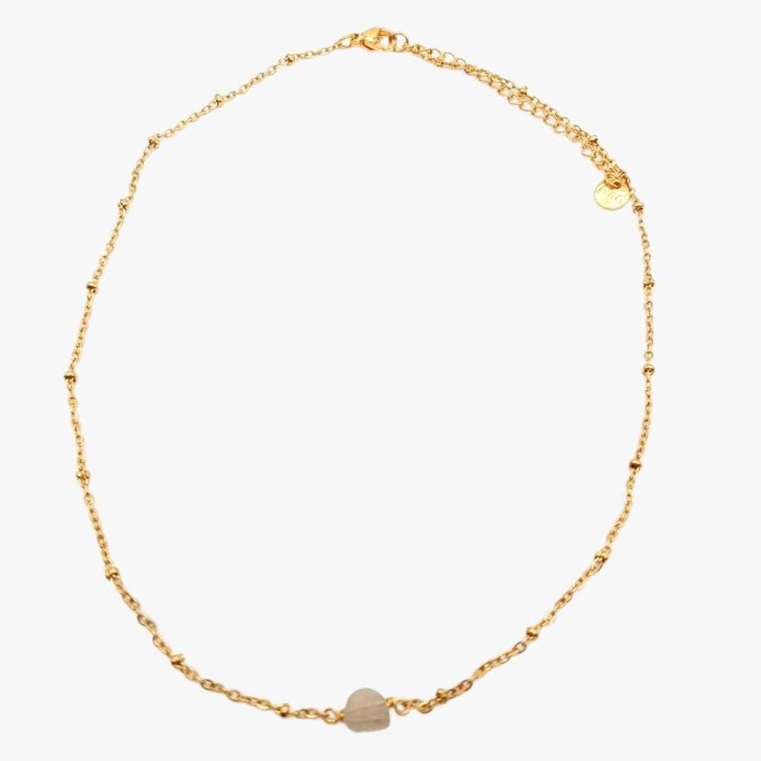 Sunstone necklace GINANDGER Orange