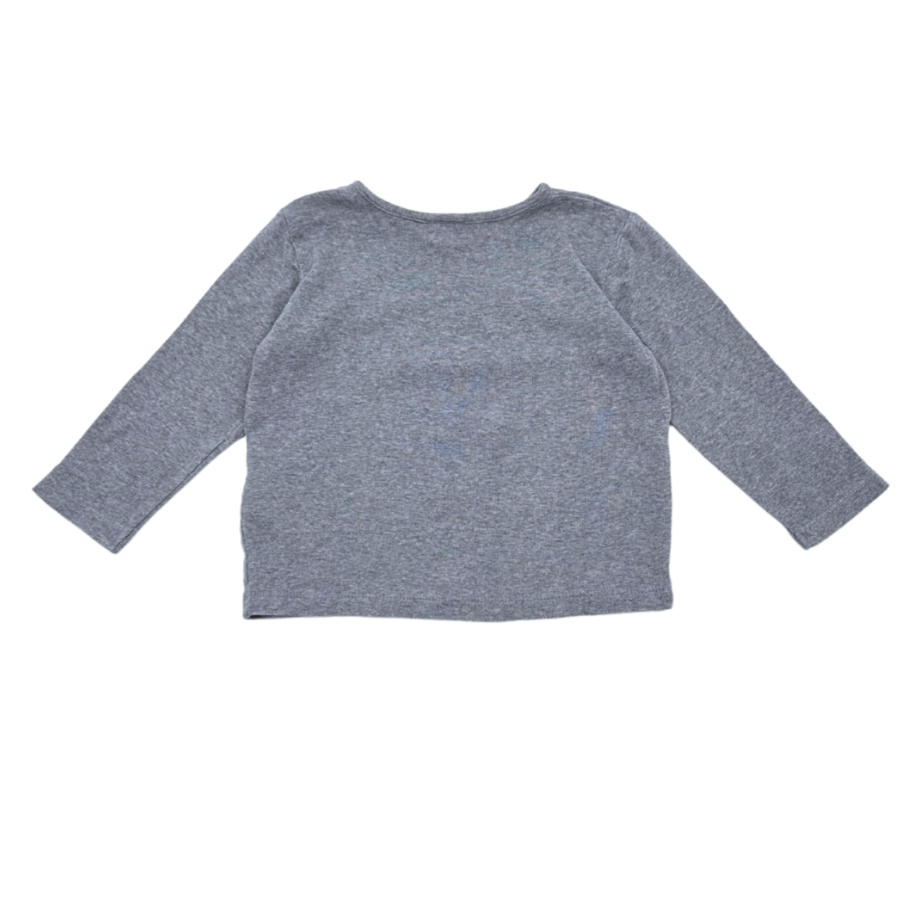 Grey Baby T-shirt - 24 months BONTON - Seconde Main Grey