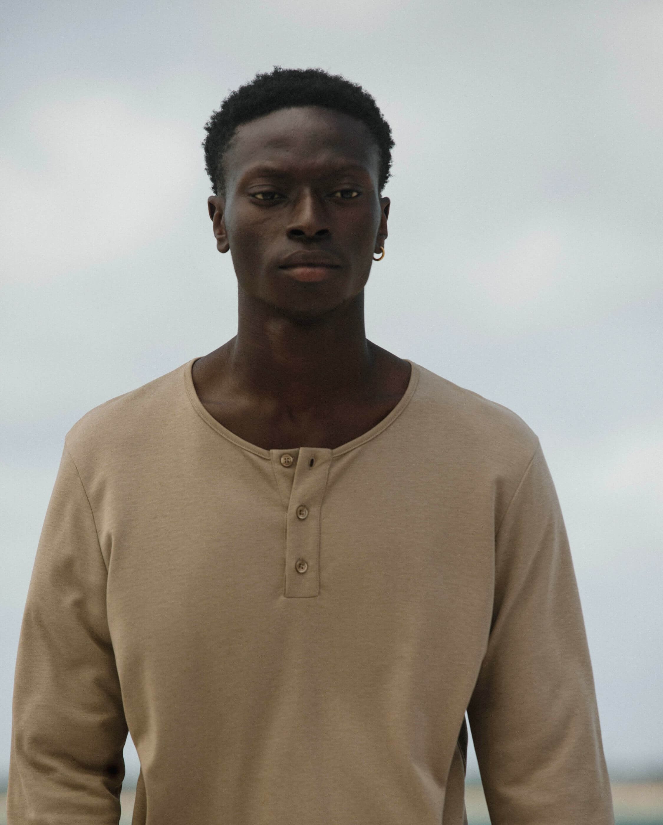 Men's pajama top, latte ANGARDE Beige