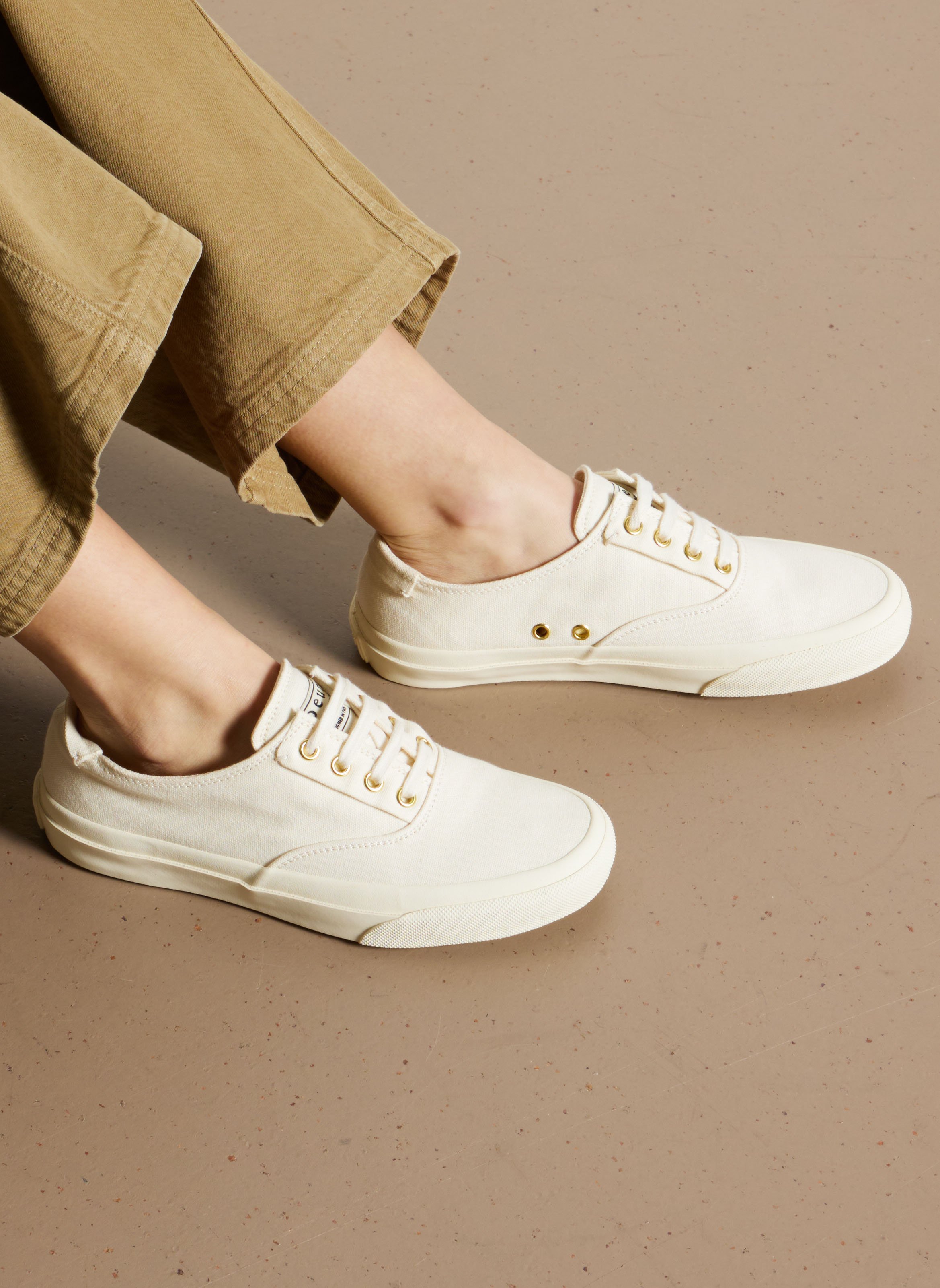 Low-top canvas sneakers SOEUR Beige