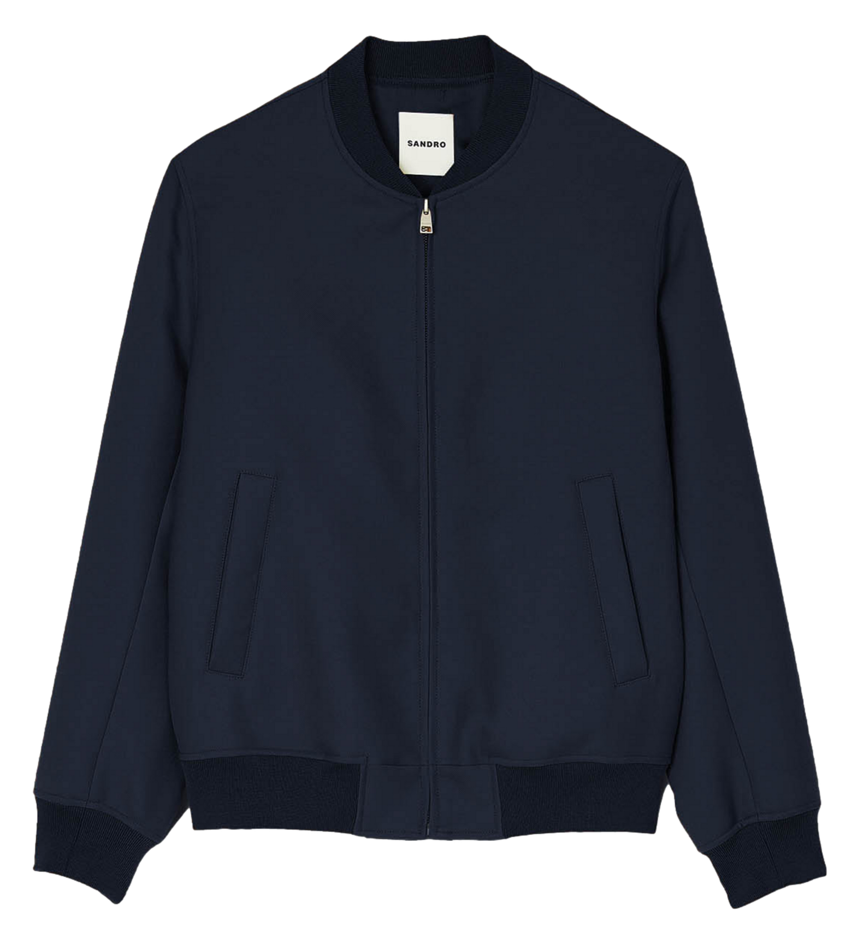 Blouson col teddy Bleu