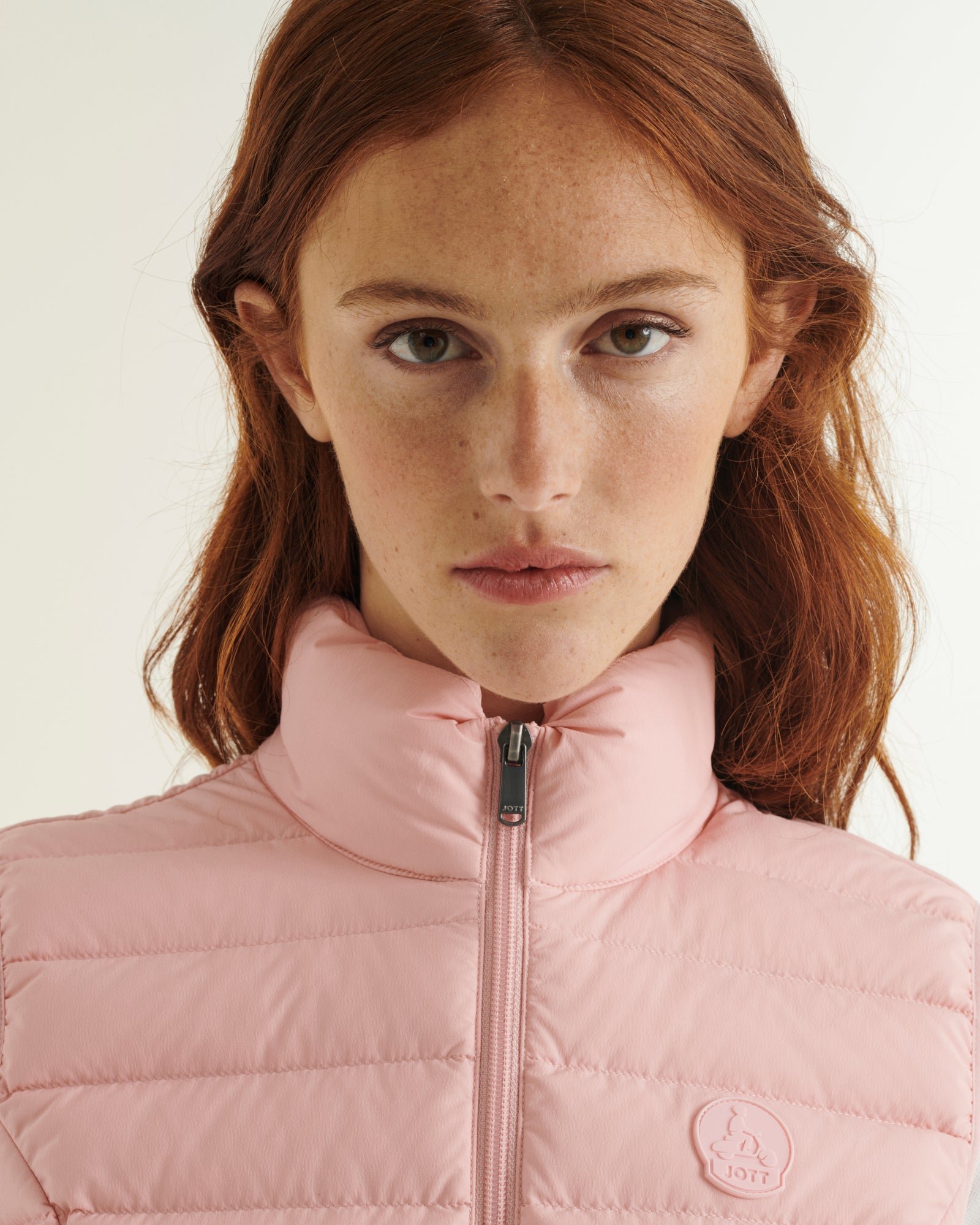 Stretch sleeveless down jacket Grenada JOTT Pink