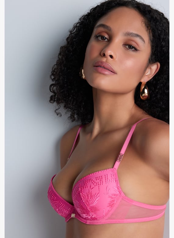 Push-up bra with molded cups | Pink by AUBADE Push-up bra with molded cups Pink