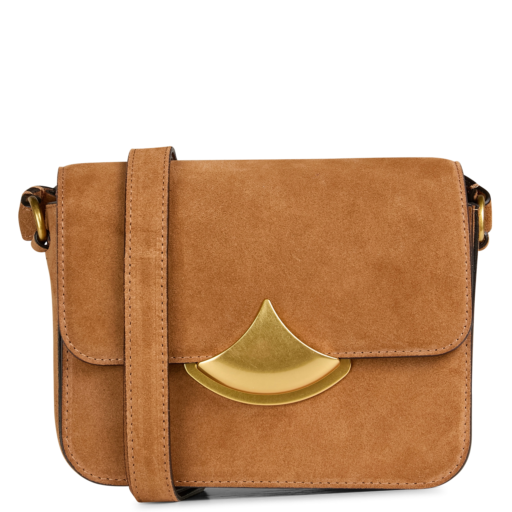 Sac bandoulière en cuir SESSUN Beige