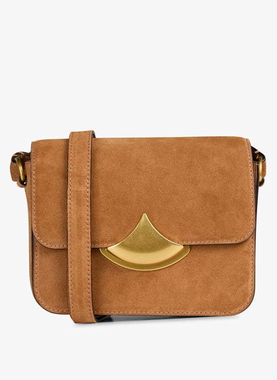 Sac bandoulière en cuir Diviluz mimo Beige Sessun Femme Place