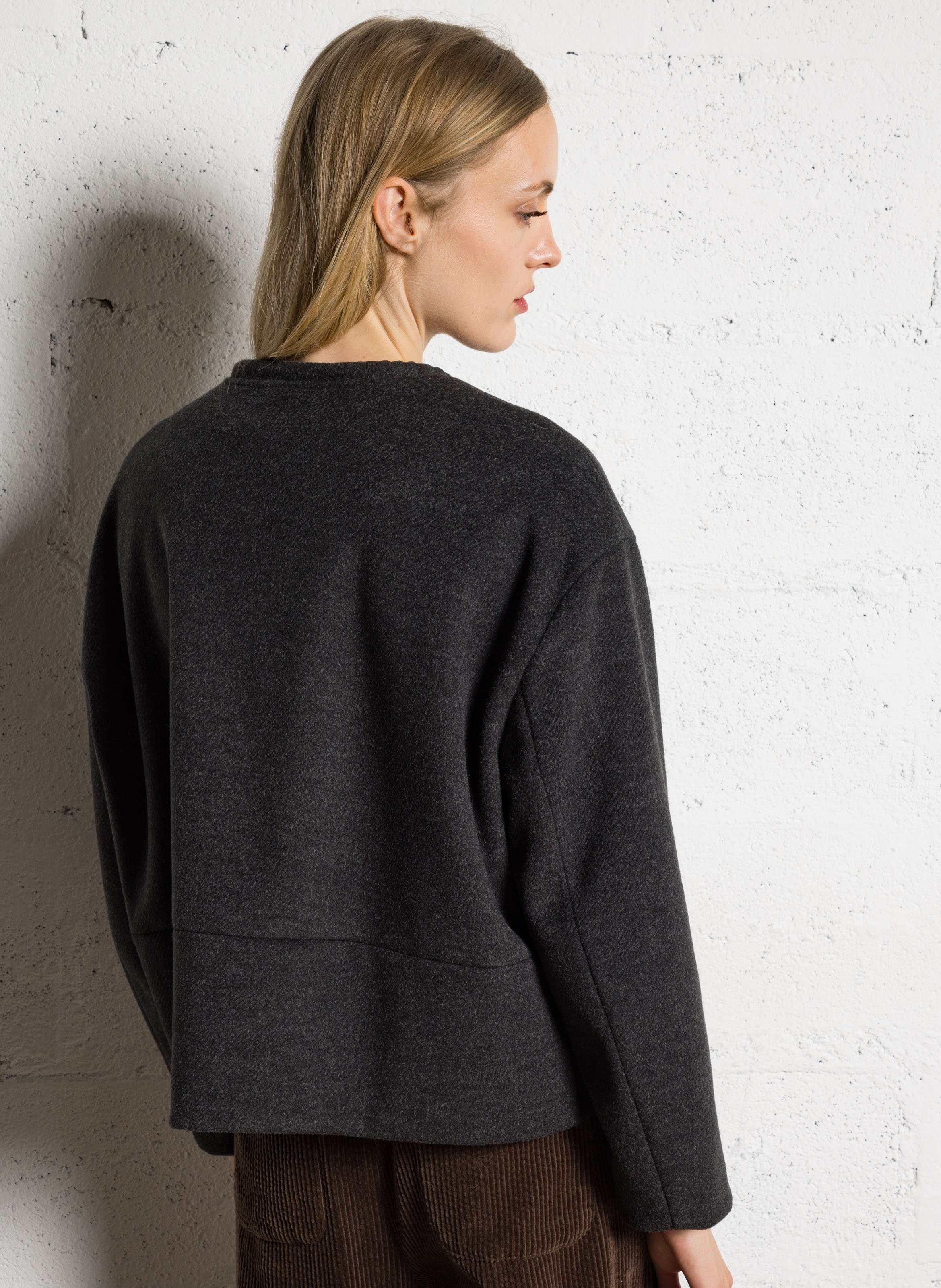 Veste oversize col rond JC SOPHIE Noir