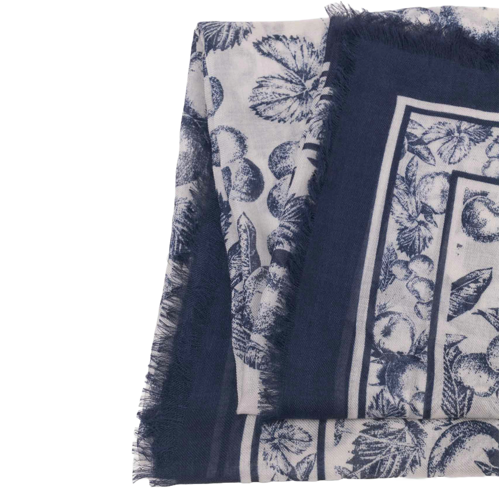 Square scarf with patterns MAJE Blue