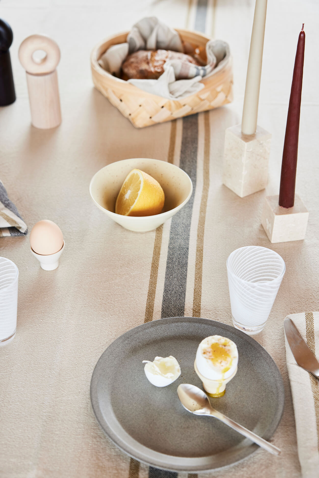 Stoneware bowl OYOY LIVING DESIGN Beige