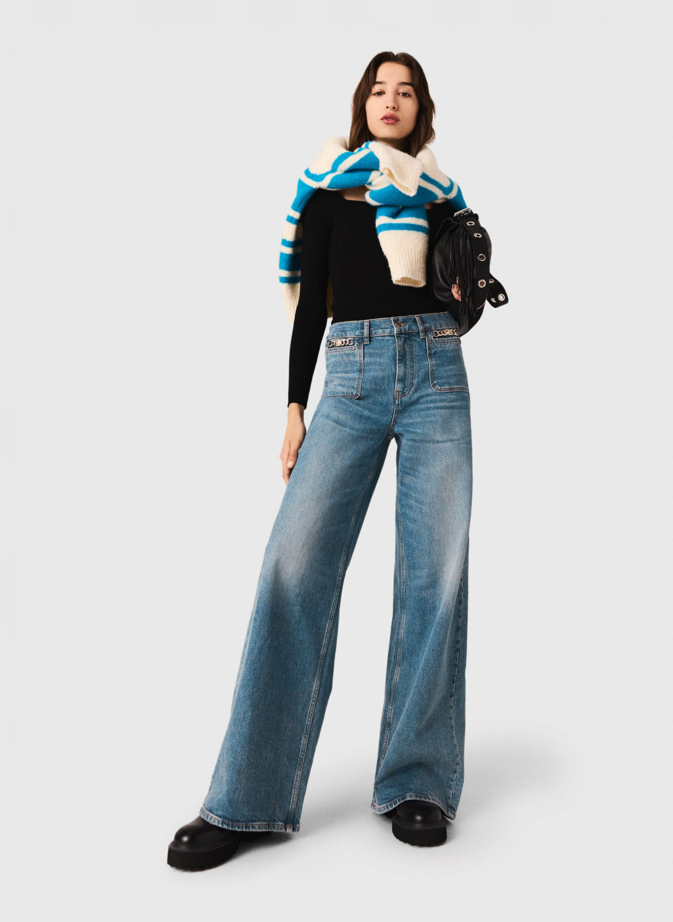 Rechte jeans MAJE Blauw