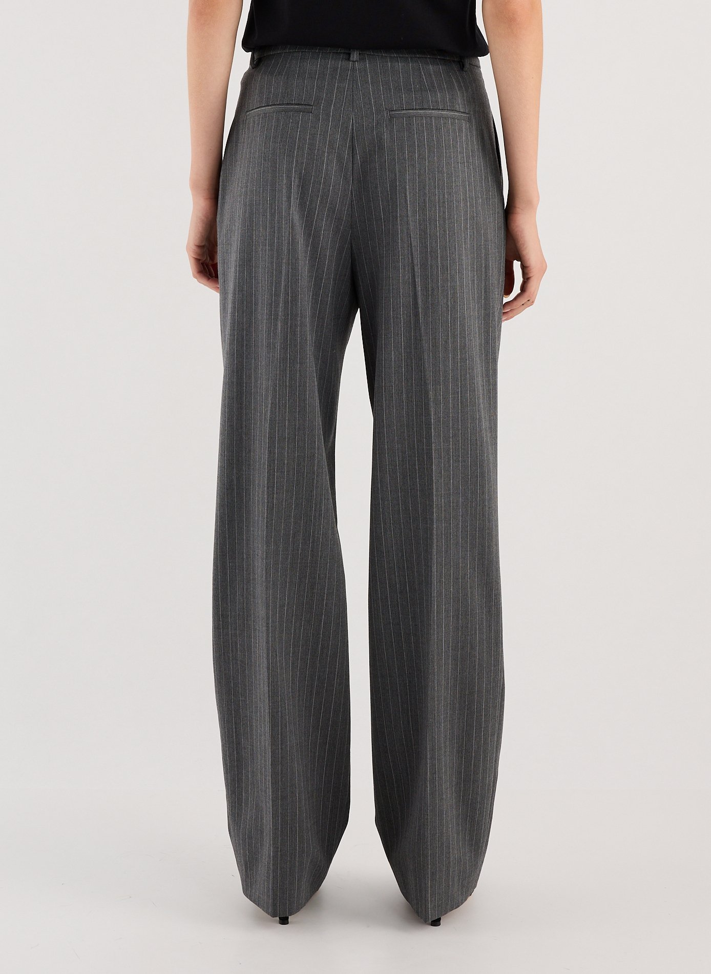 Tailoring striped pants SAISON 1865 Grey