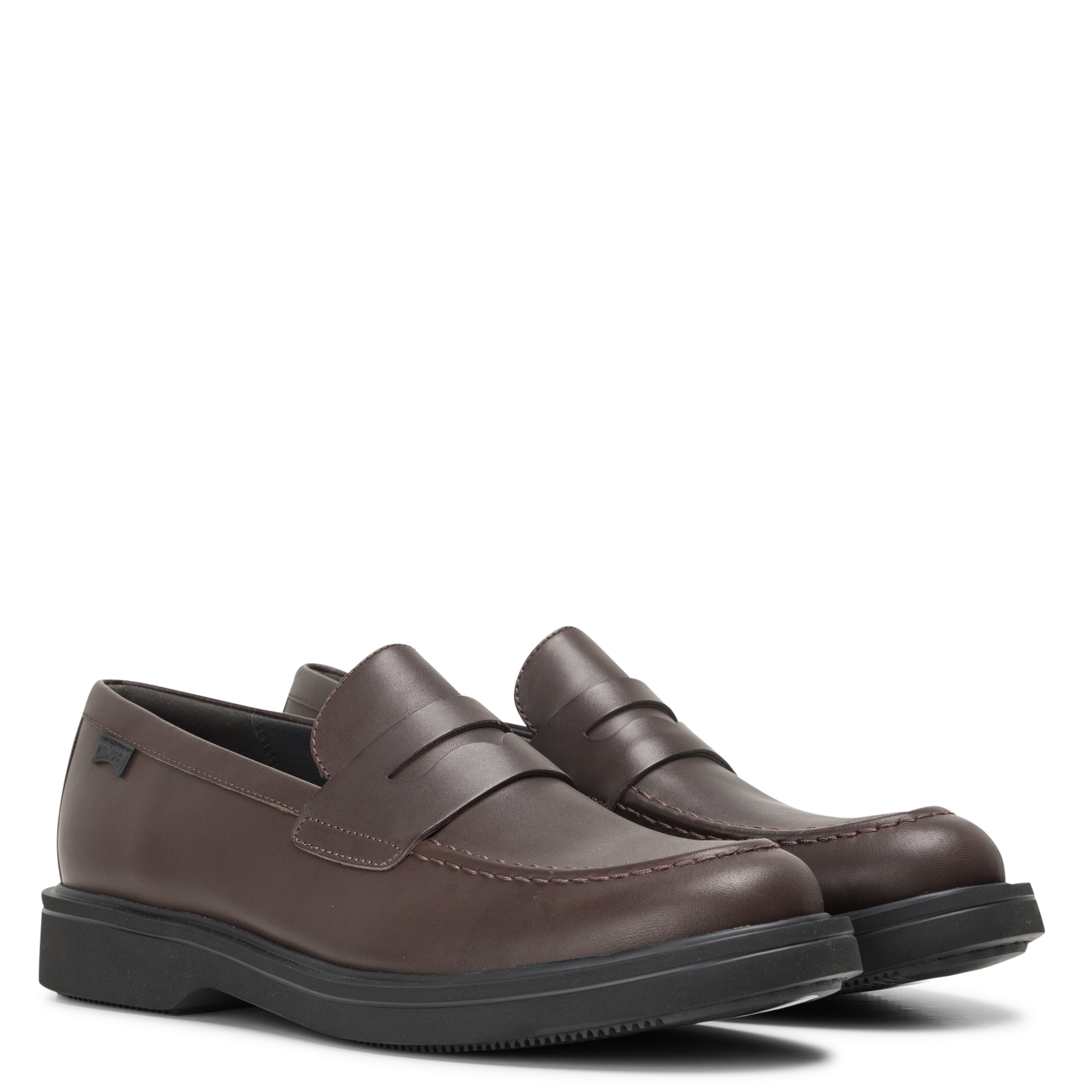 Mocassins à enfiler en cuir CAMPER Marron