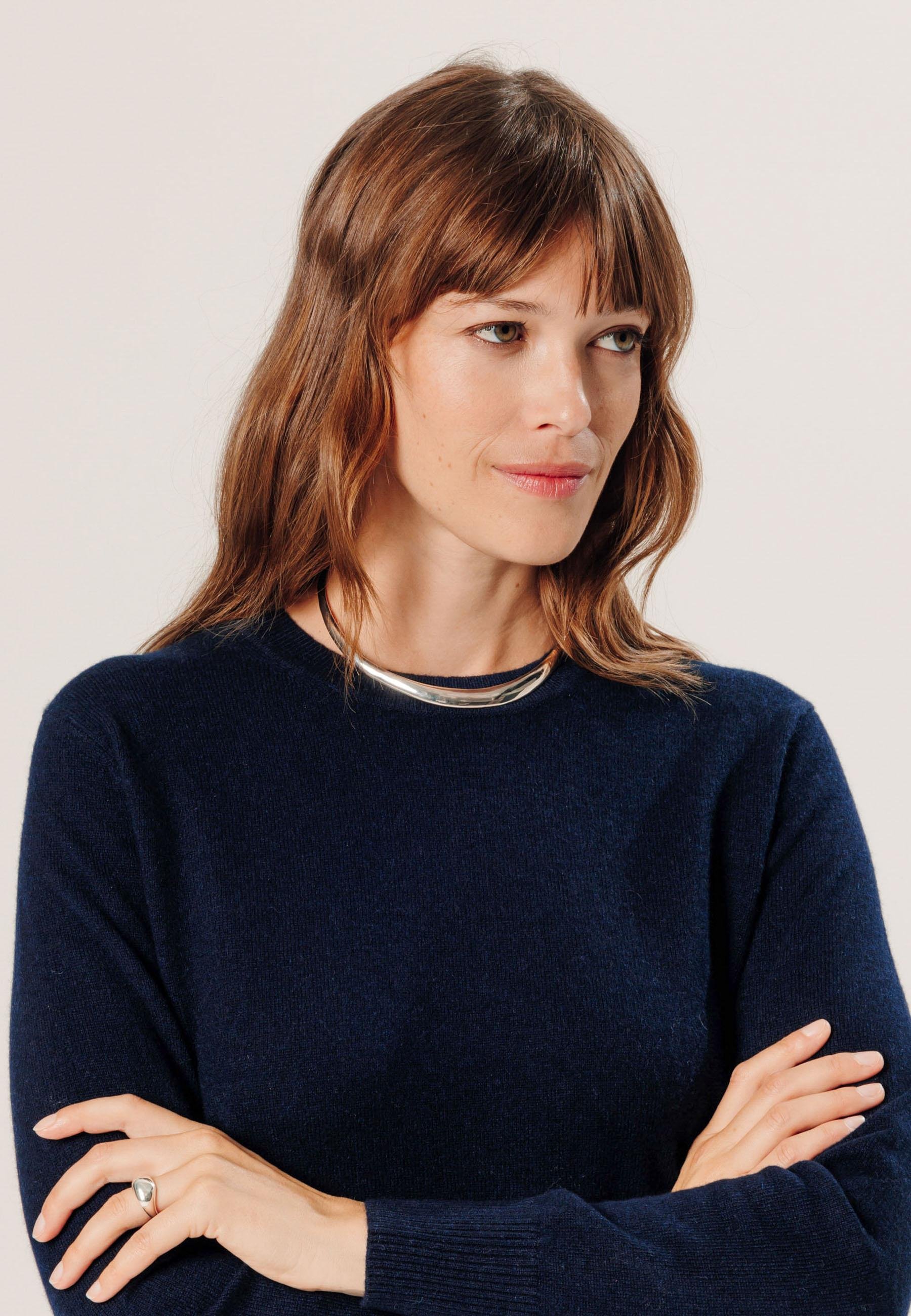 Belted cashmere sweater RODIER Blue