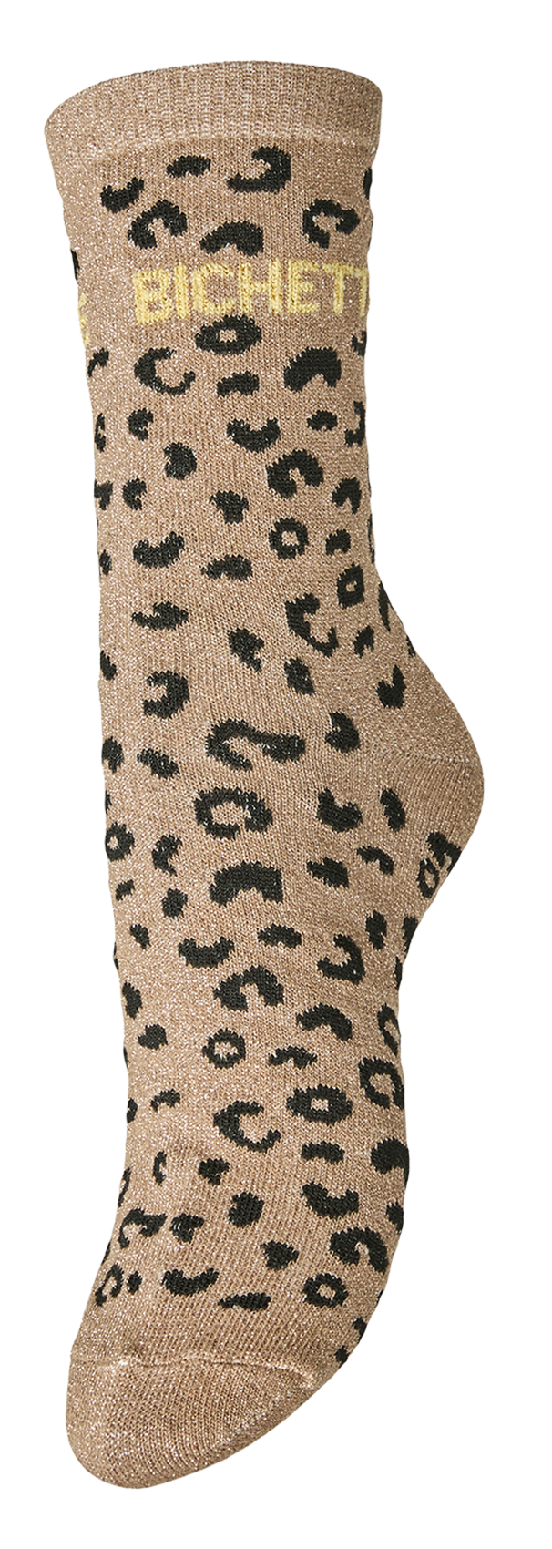 Chaussettes en coton bio mélangé PIECES Marron