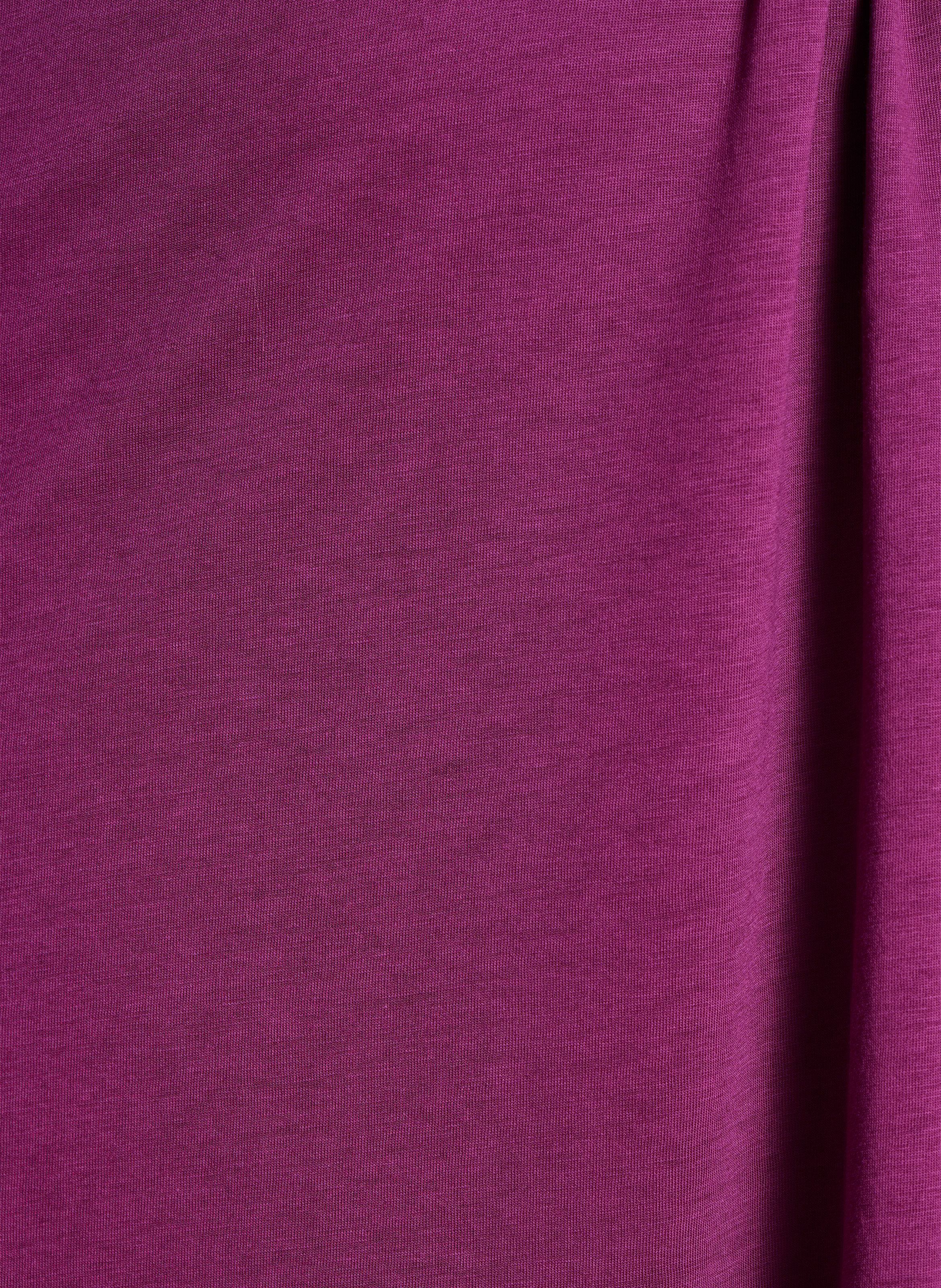 Robe tee-shirt col rond LA FEE MARABOUTEE Violet