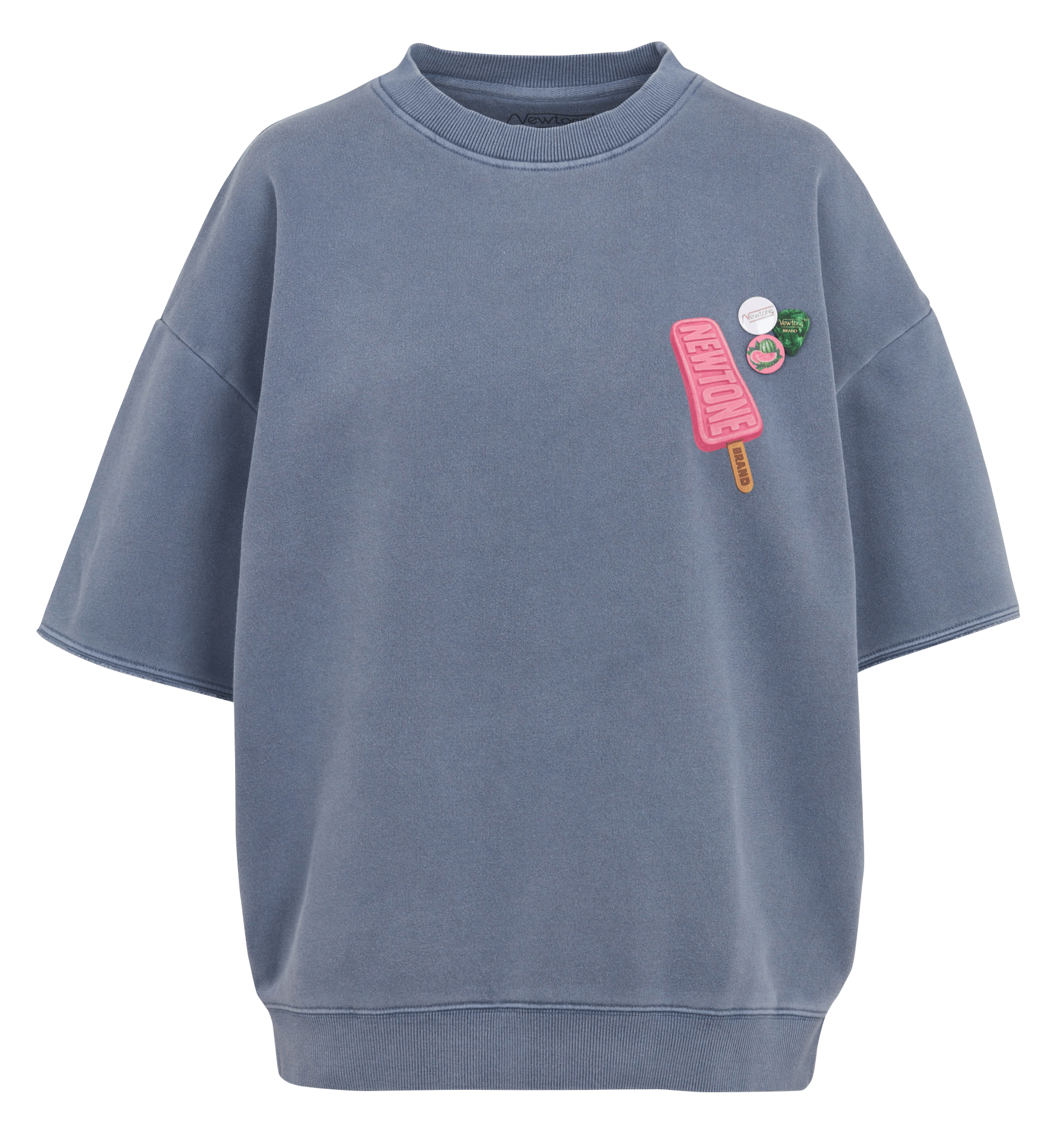 Oversized T-shirt met korte mouwen NEWTONE Blauw