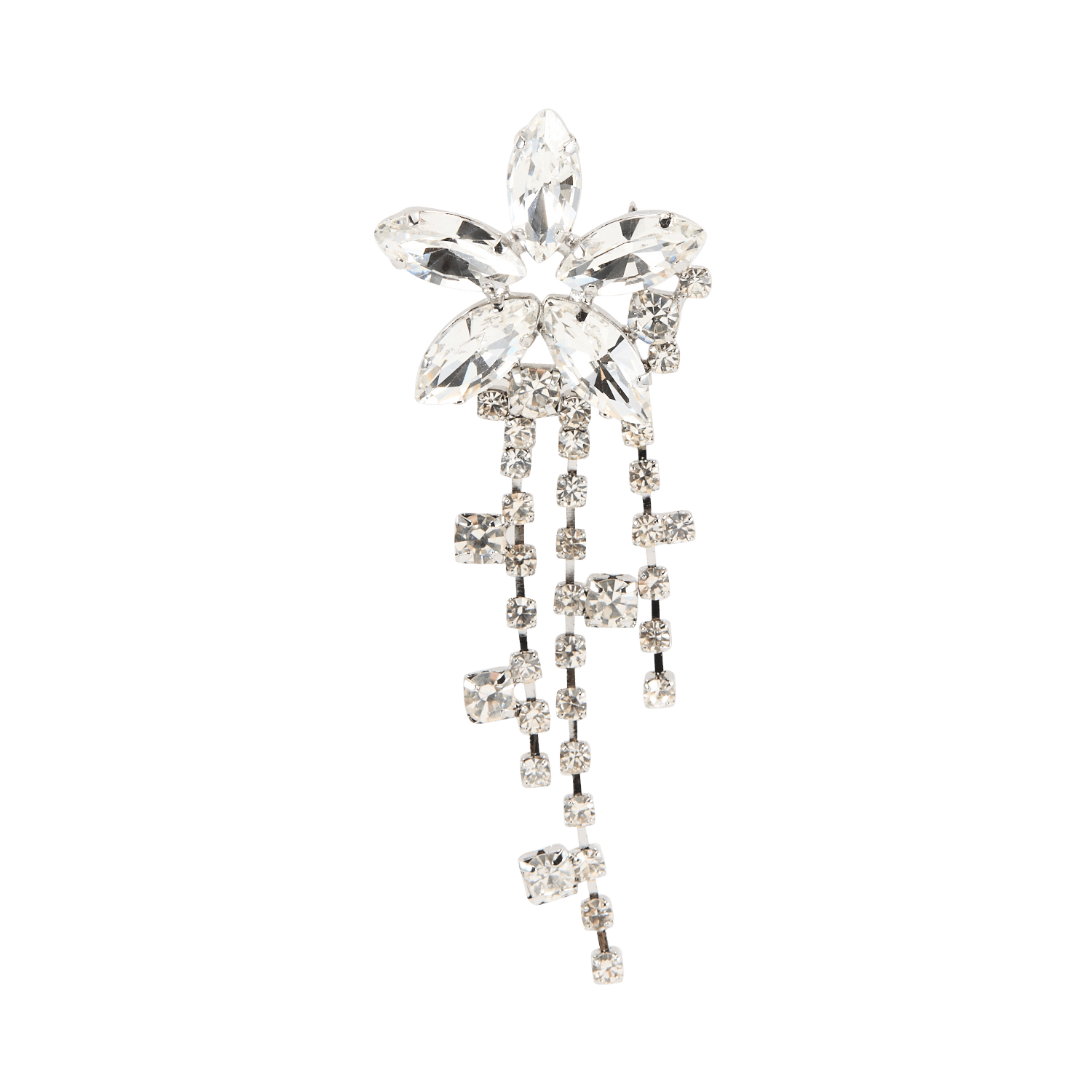 Blumenbrosche aus gemischtem Messing DES PETITS HAUTS Golden