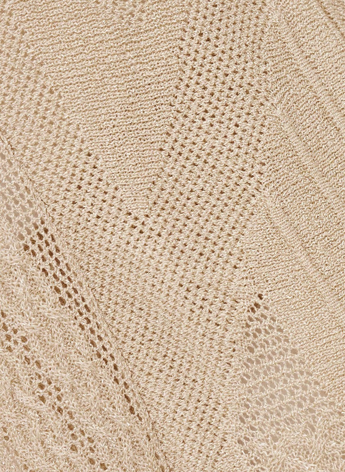 Lange jurk met V-hals BA&SH Goudkleurig