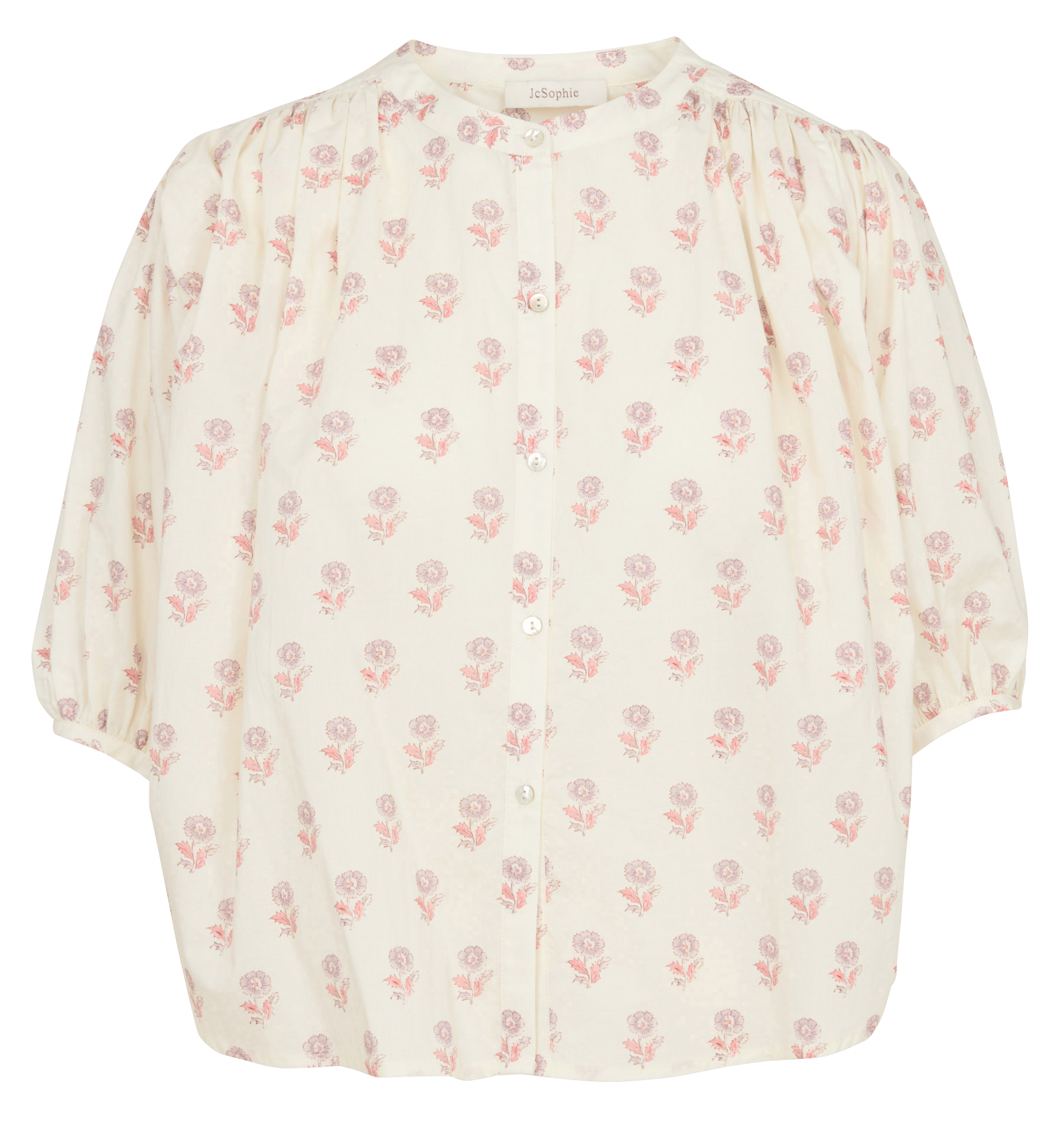 Bedrucktes Bluse mit Rundhalsausschnitt JC SOPHIE Rosa