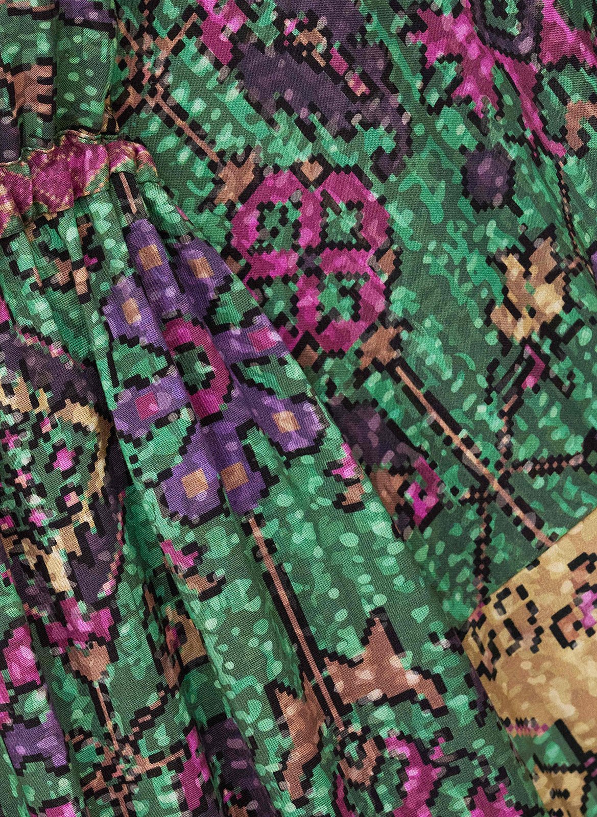 Kimono long imprimé BA&SH Vert