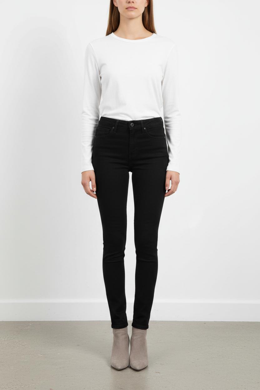 Cropped slim jeans with studs LEVI'S - Seconde main Black