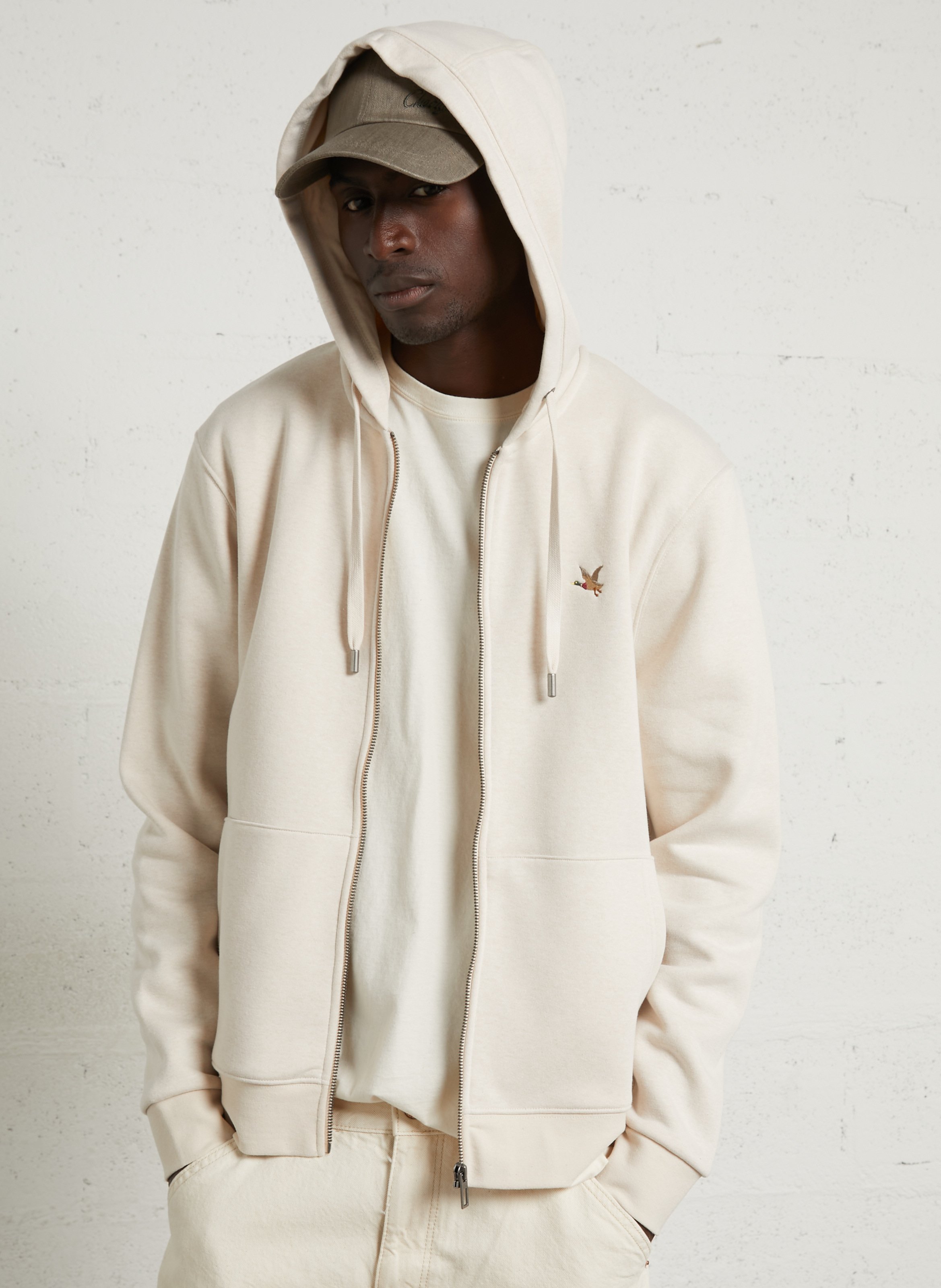 Gerade geschnittenes Kapuzensweatshirt aus Baumwoll-Mix CHEVIGNON