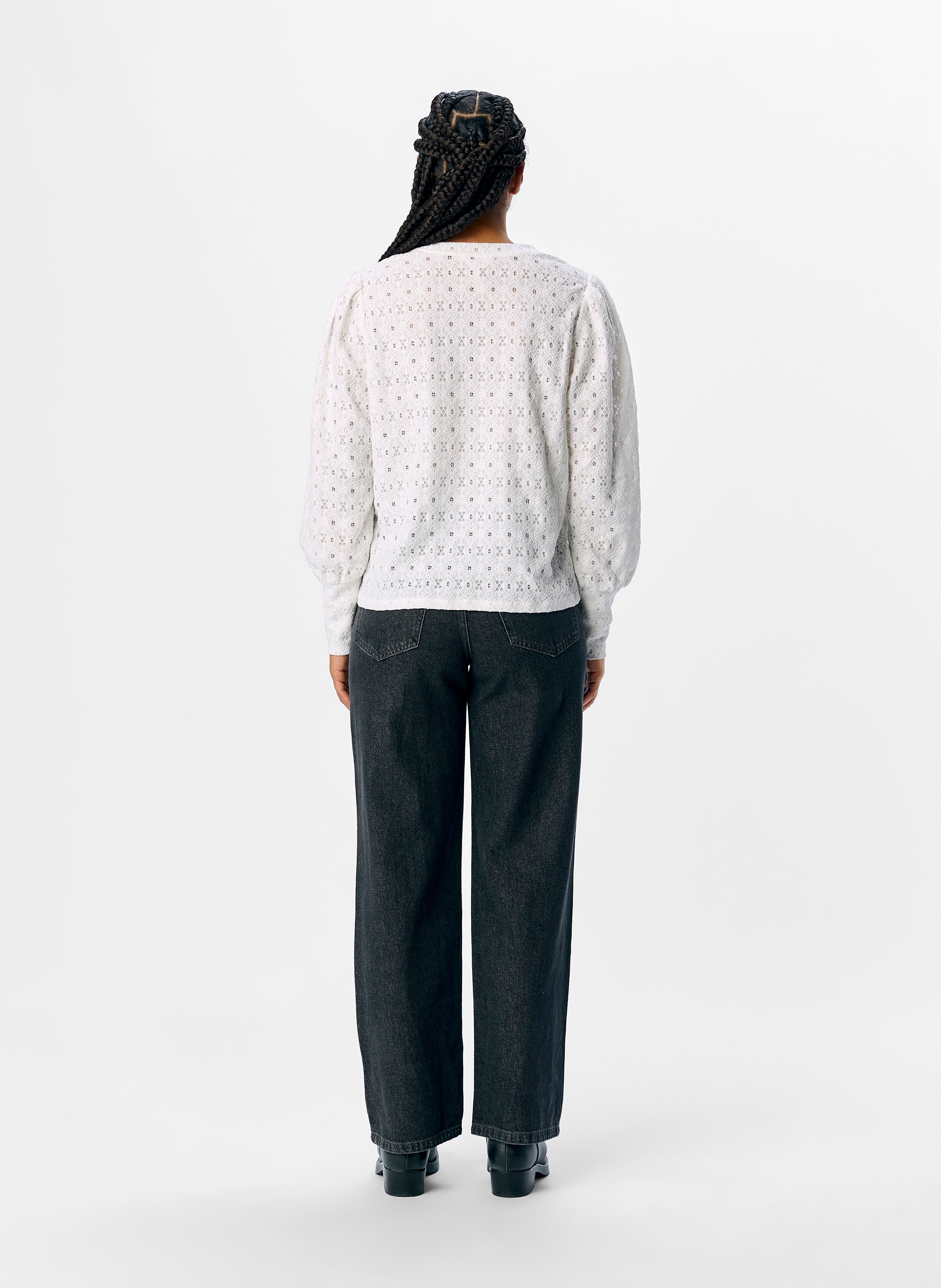 Top oversize col rond OBJECT Beige