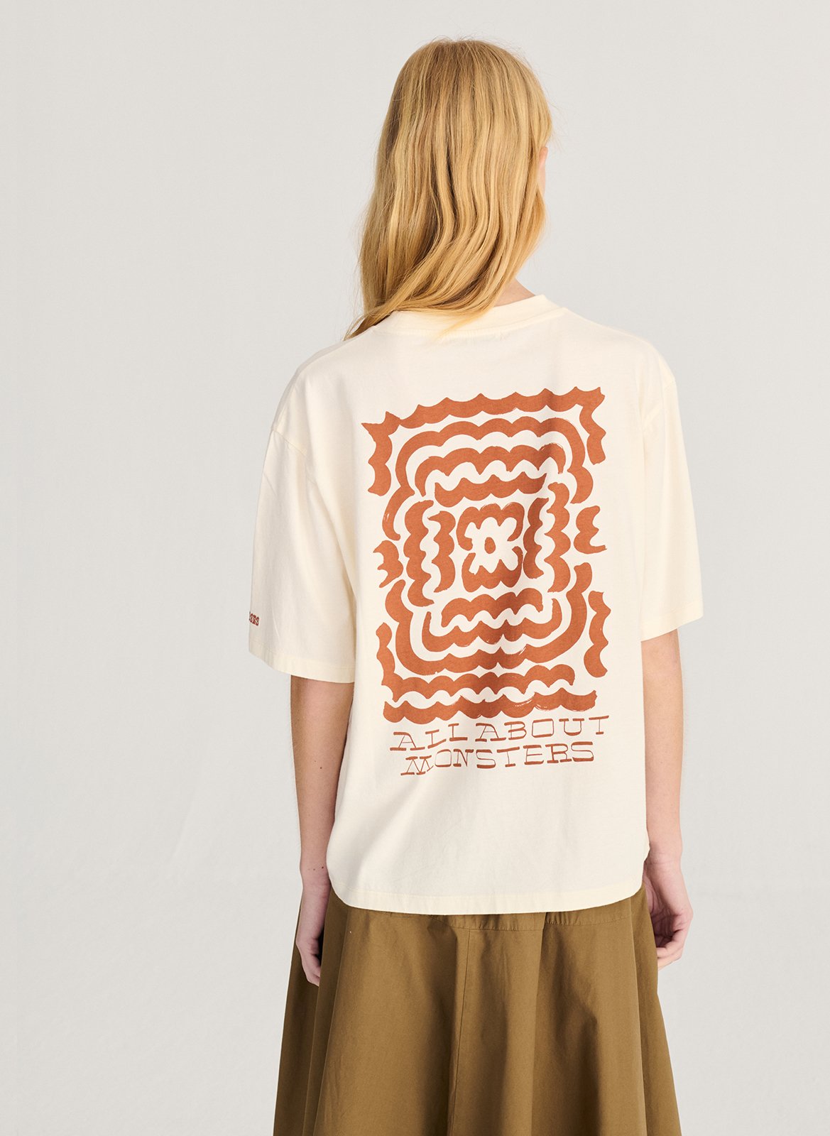 Tee-shirt ample sérigraphié BOBO CHOSES Blanc