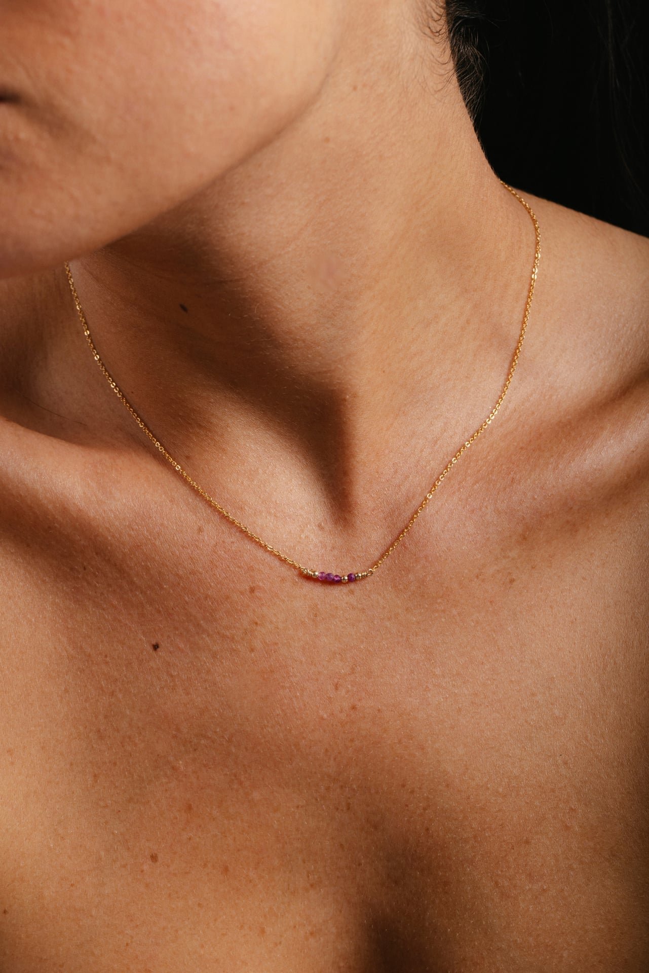 Thea Short Necklace - Ruby YAY Pink