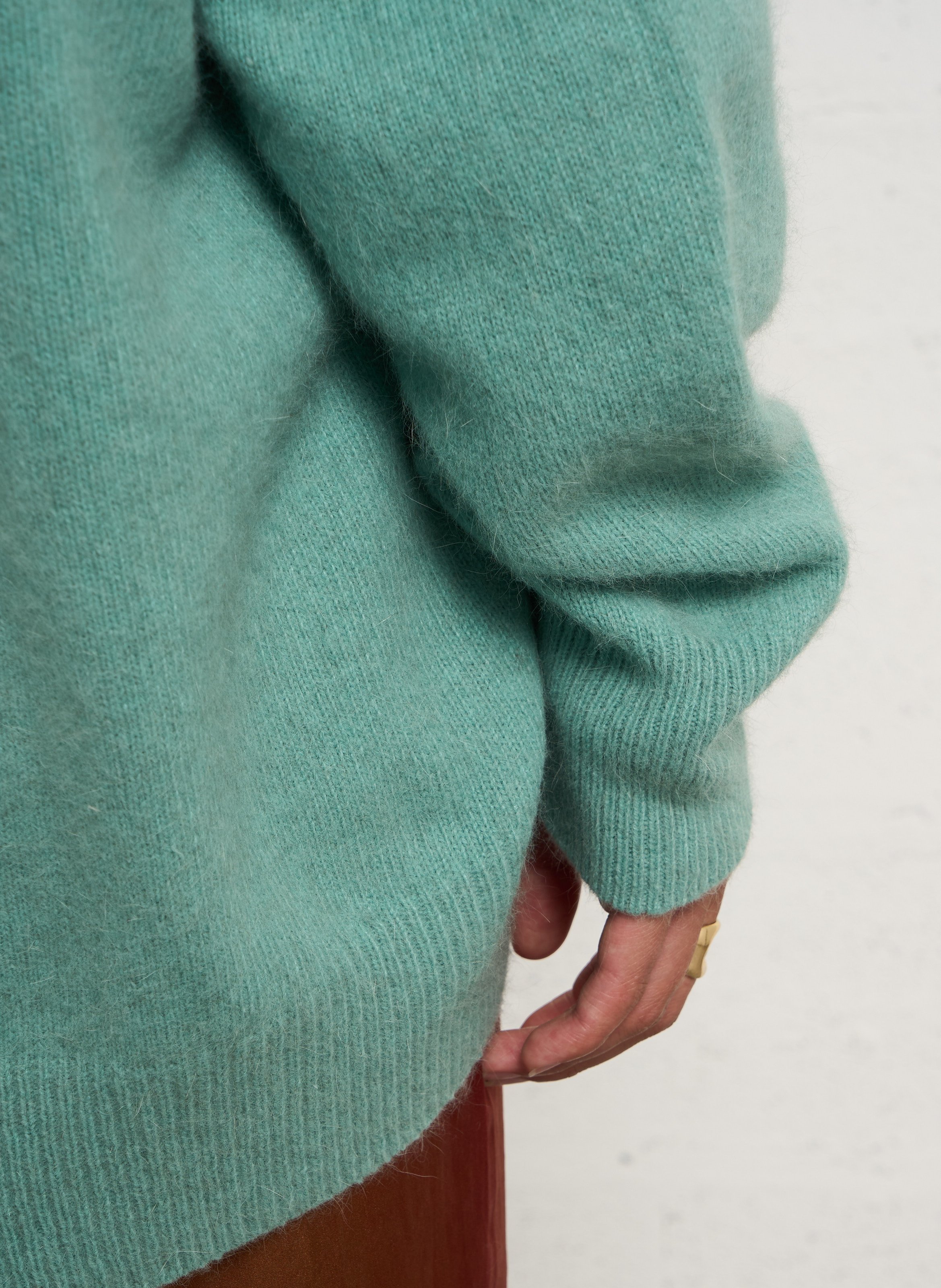 Oversized vest zonder sluiting MES DEMOISELLES Groen