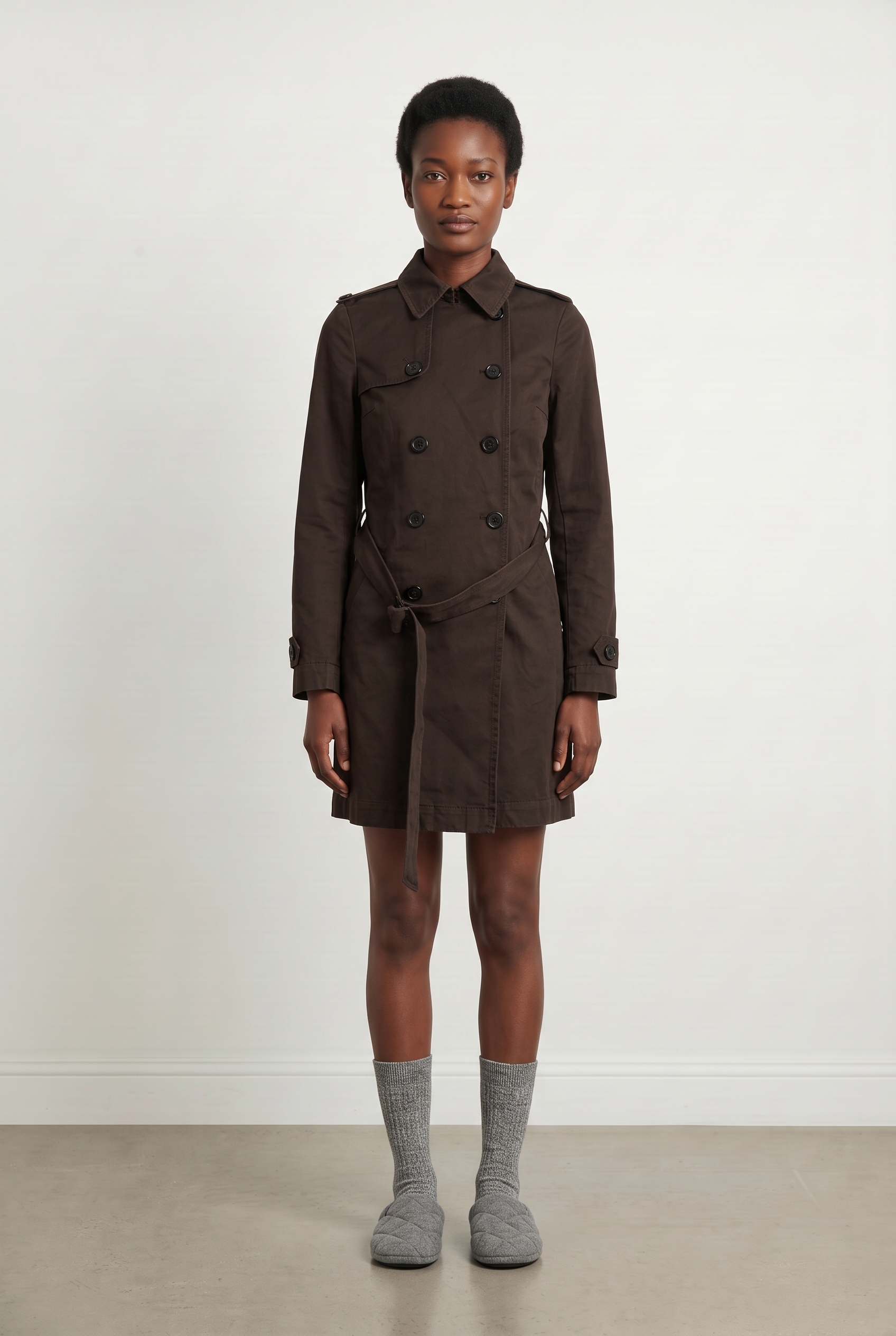 Long coat COMPTOIR DES COTONNIERS - Seconde main Brown