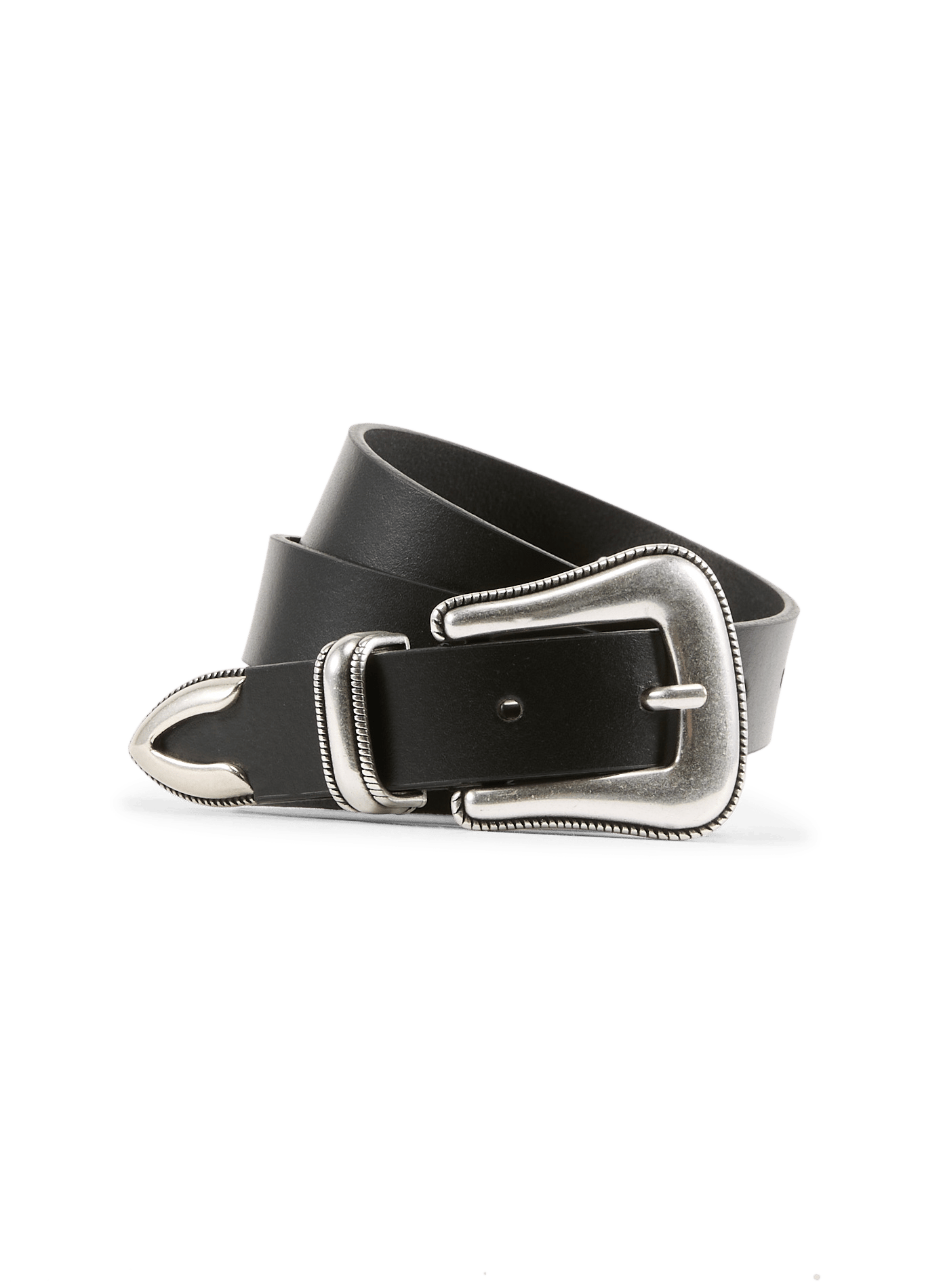 Calfskin leather belt AU PRINTEMPS PARIS Black