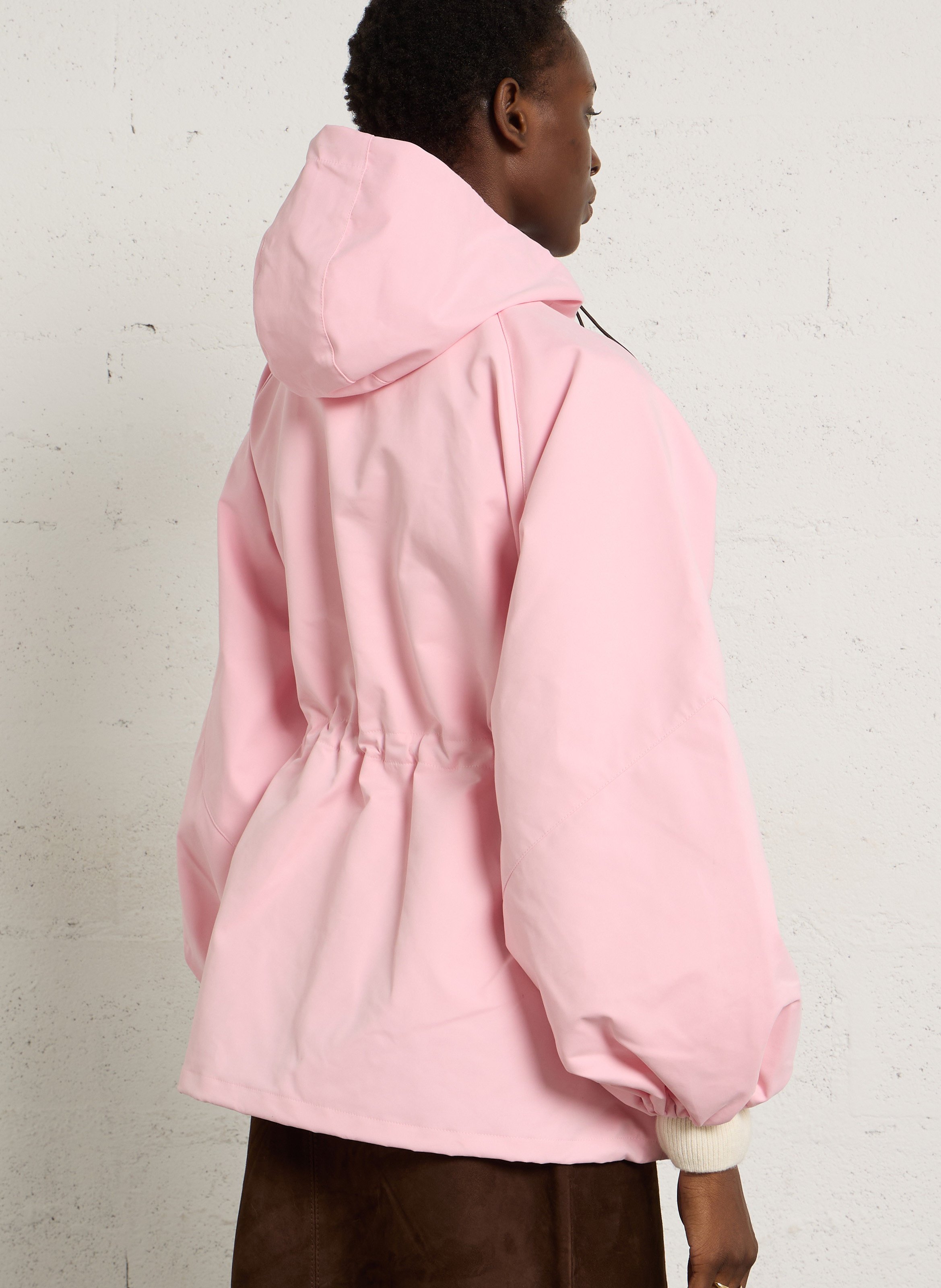 Parka cintrée unie à capuche DAMSON MADDER Rose