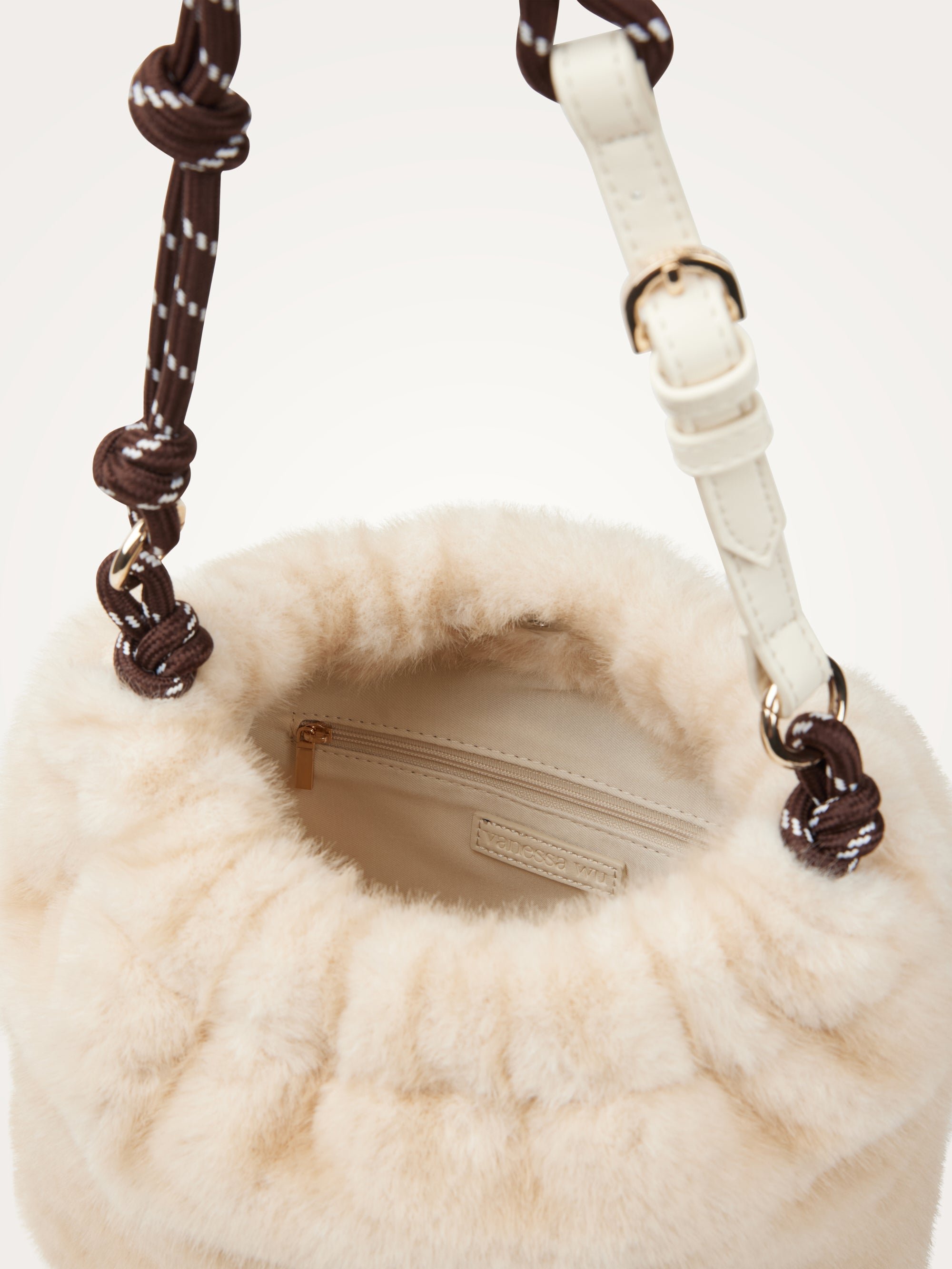 Oversized shoulder bag VANESSA WU Beige