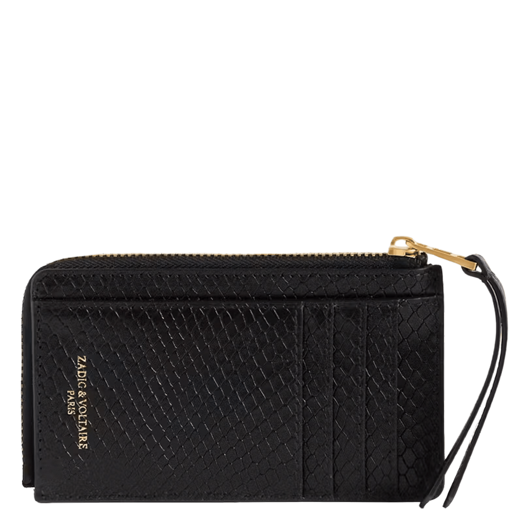 Portefeuilles en cuir effet python ZADIG&VOLTAIRE Noir