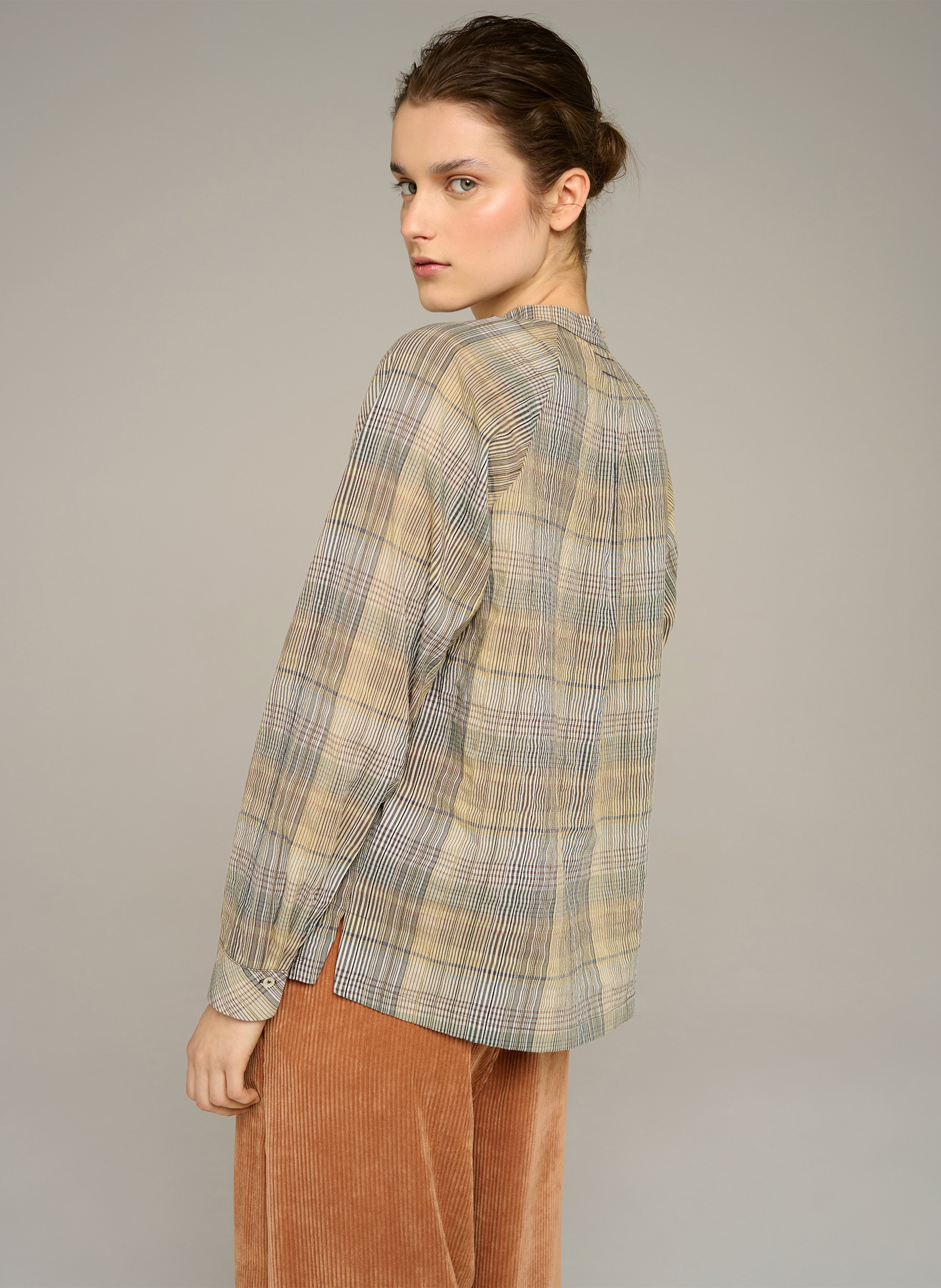 Karobluse mit Rundhalsausschnitt COTELAC ACOTE Beige