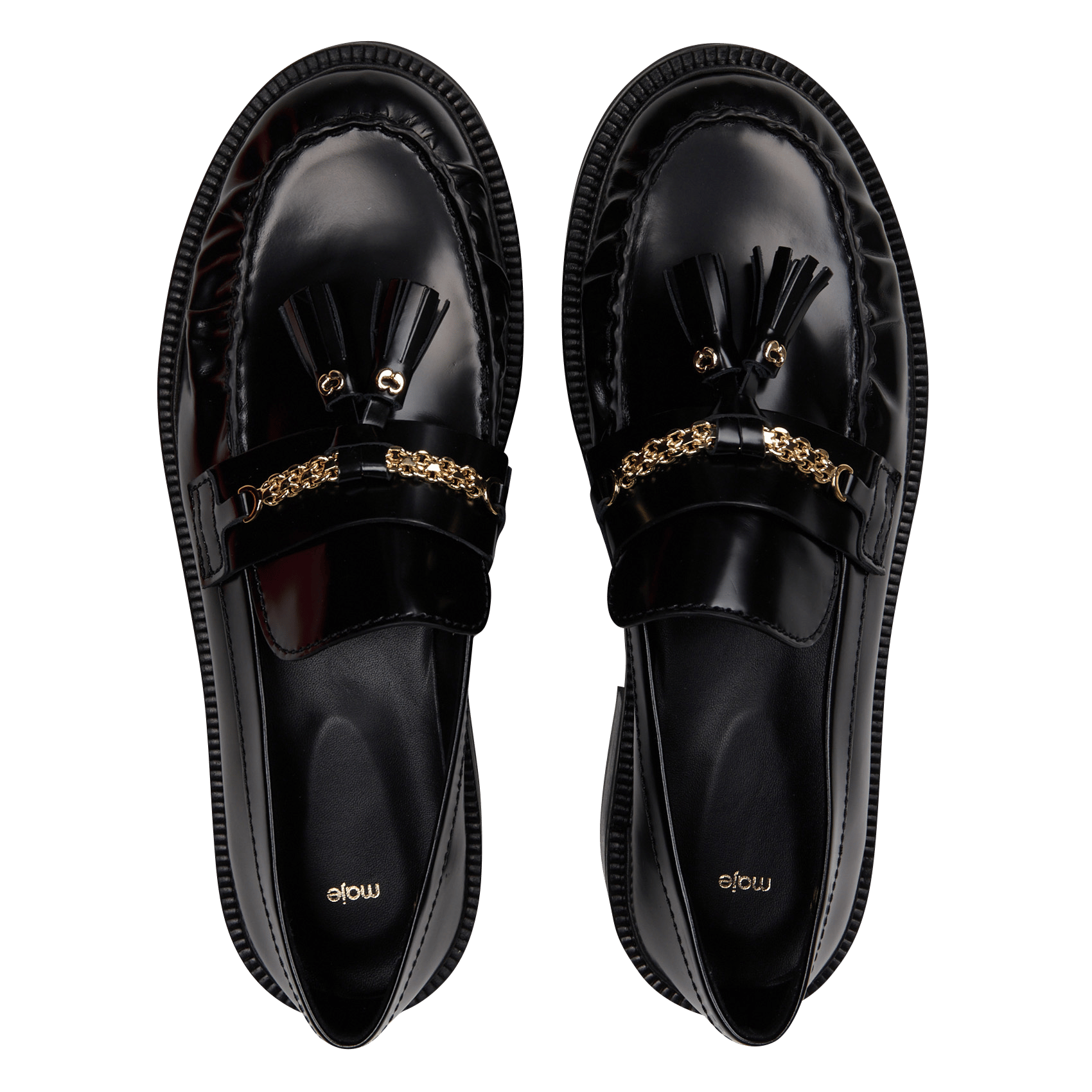 Leather loafers MAJE Black