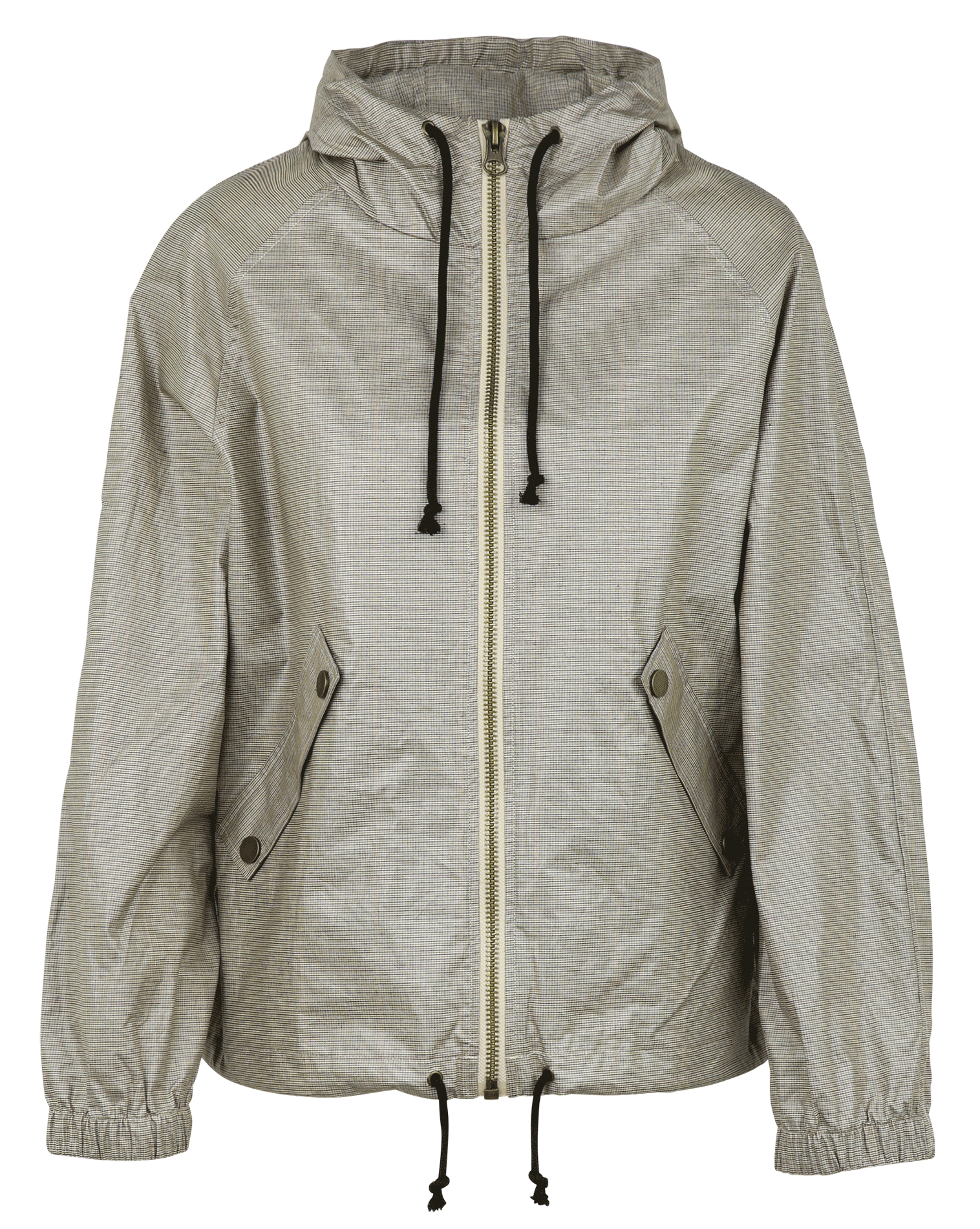 Loose-fitting cotton windbreaker with a stand-up collar LEON & HARPER Beige