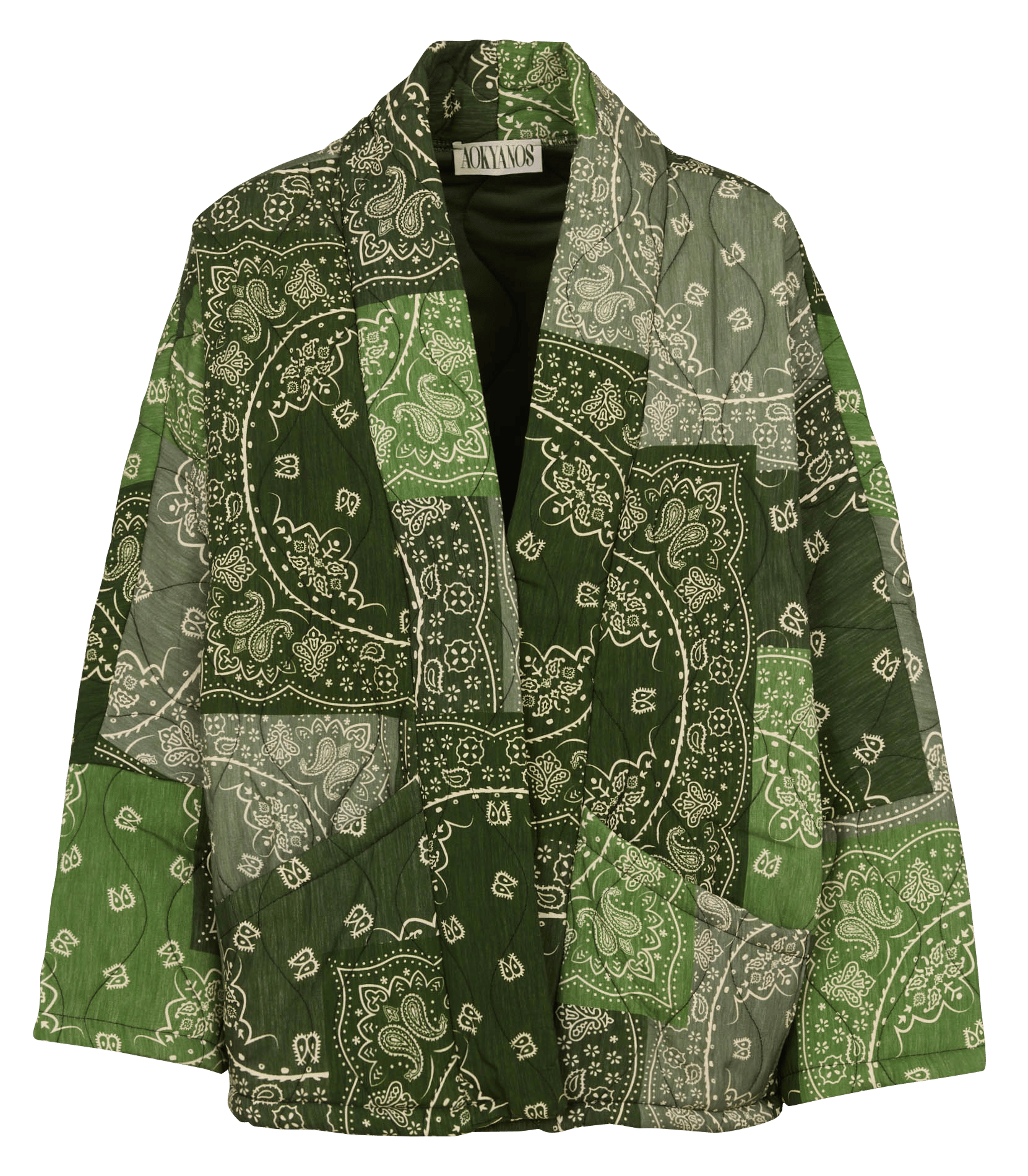 Shawl collar jacket CHICAGO Patch kaki