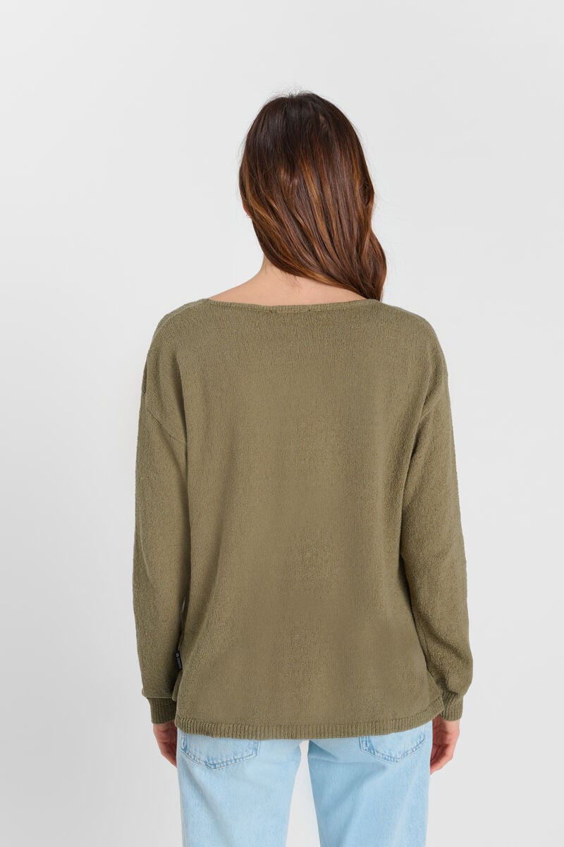 V-neck sweater LE TEMPS DES CERISES Khaki
