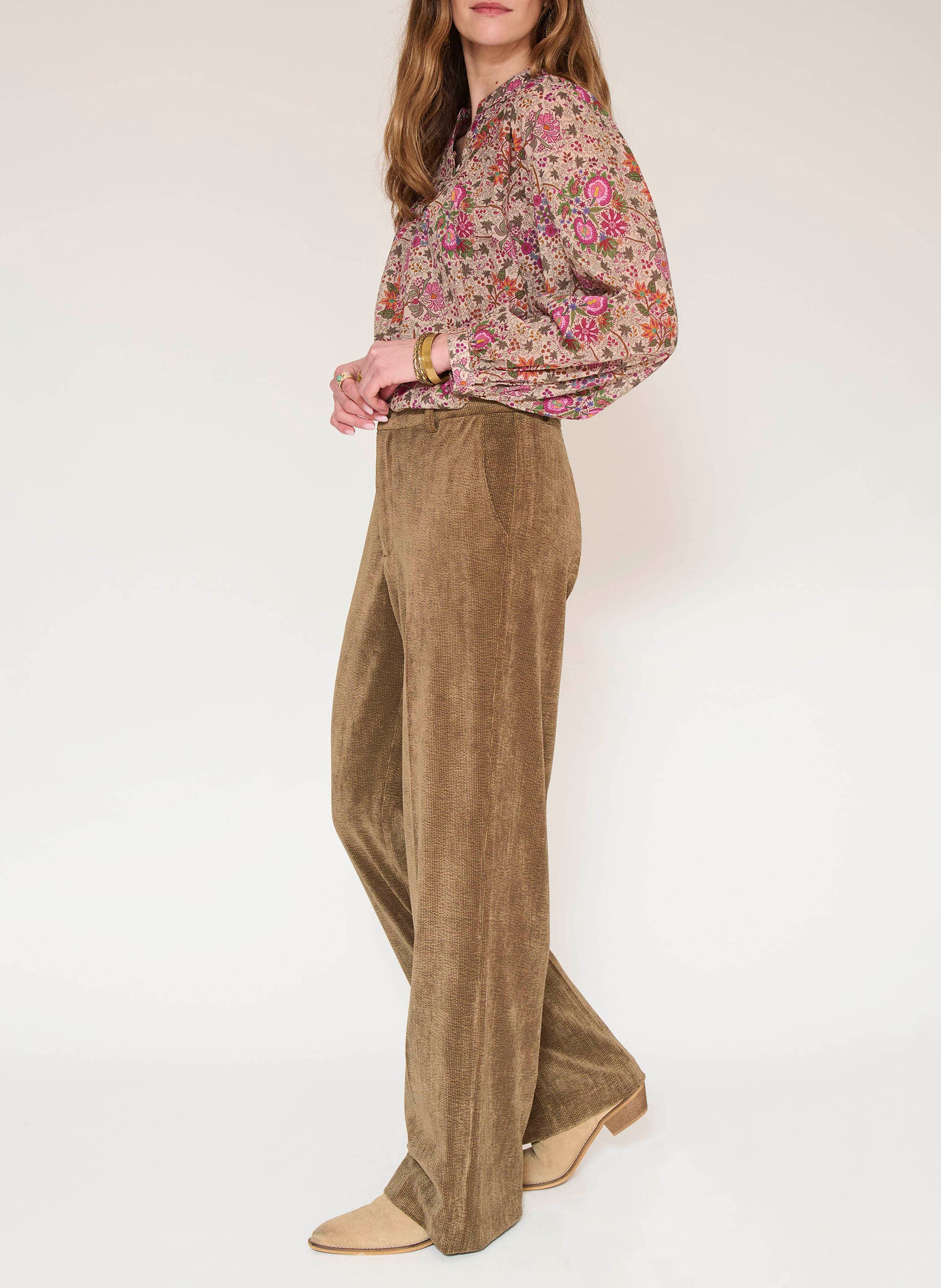Gerade geschnittene Cordhose MKT Braun