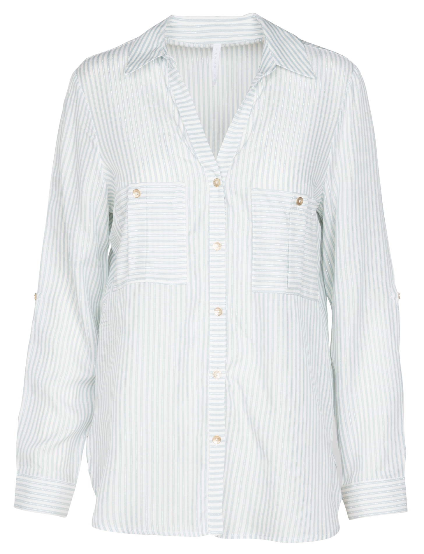 Striped V-neck shirt IMPERIAL Pink