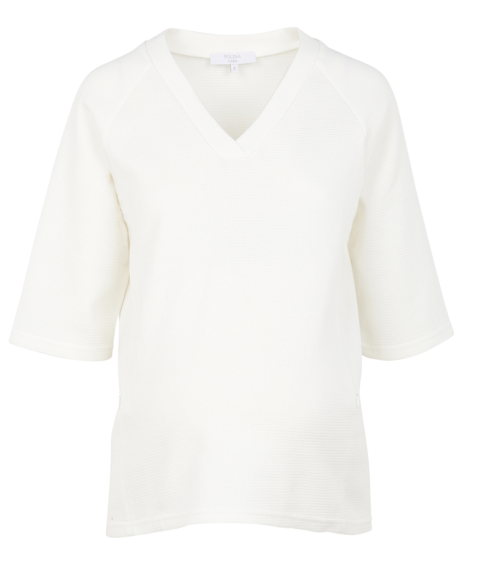 Maternity T-shirt with raglan sleeves POLINA White