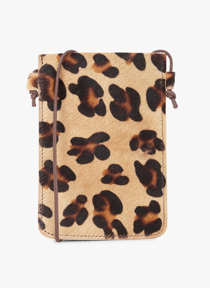 Leren Telefoontasje Leopard Bensimon Dames Place des Tendances
