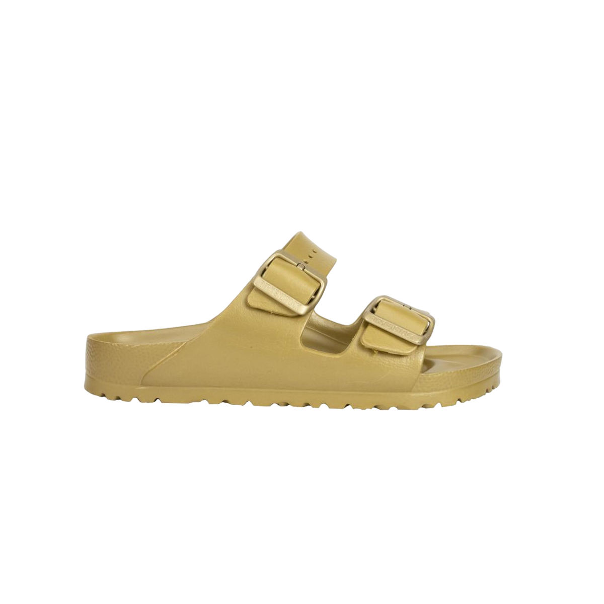 Faux leather sandals BIRKENSTOCK Golden