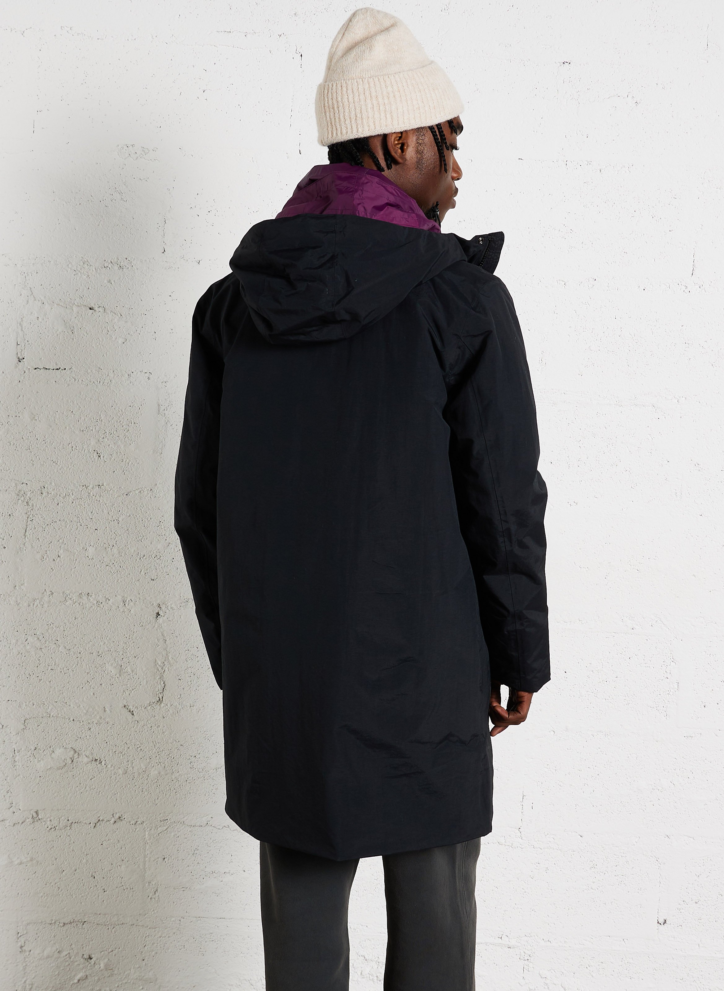 Parka col montant droit K-WAY Noir