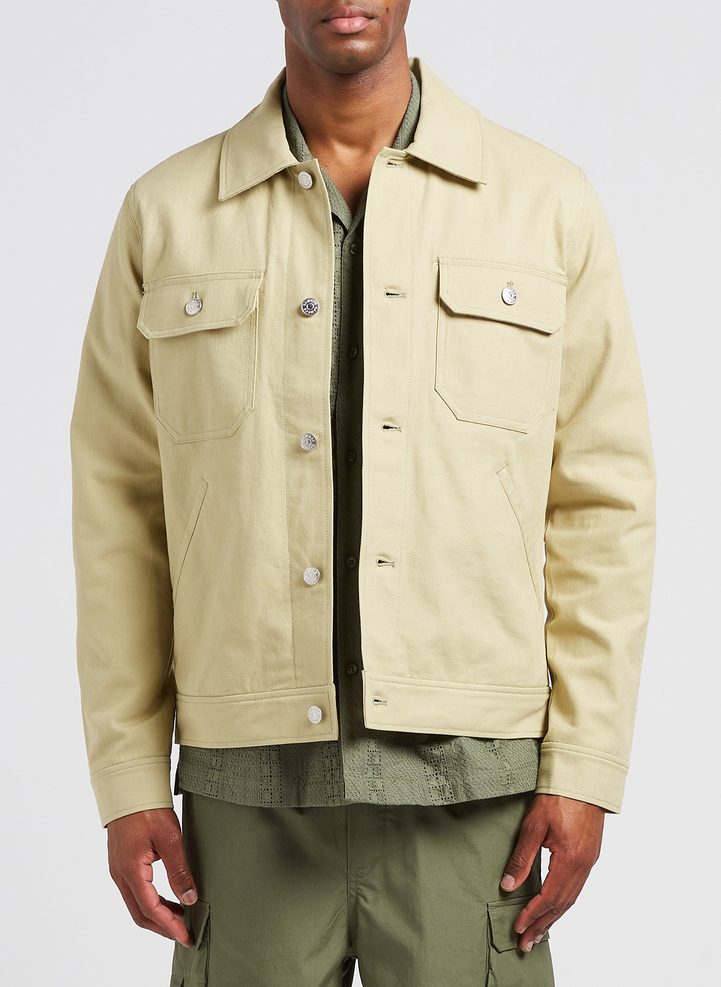 Veste col classique en en coton bio SAMSOE SAMSOE Vert