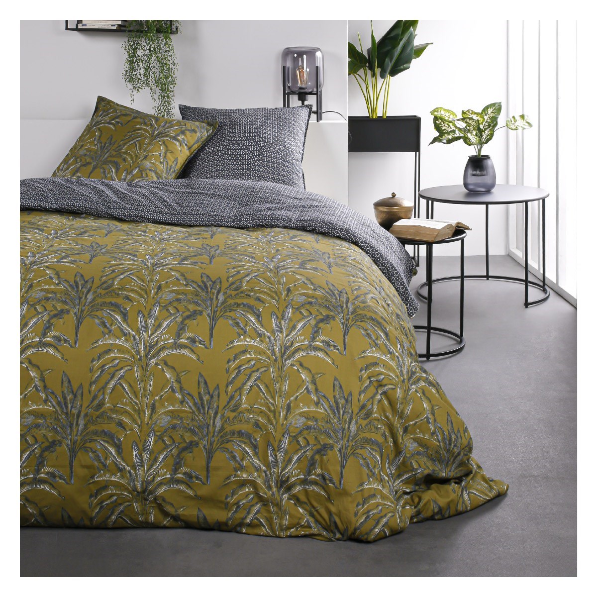 Jungle print cotton bedding set TODAY LINGE DE MAISON Brown
